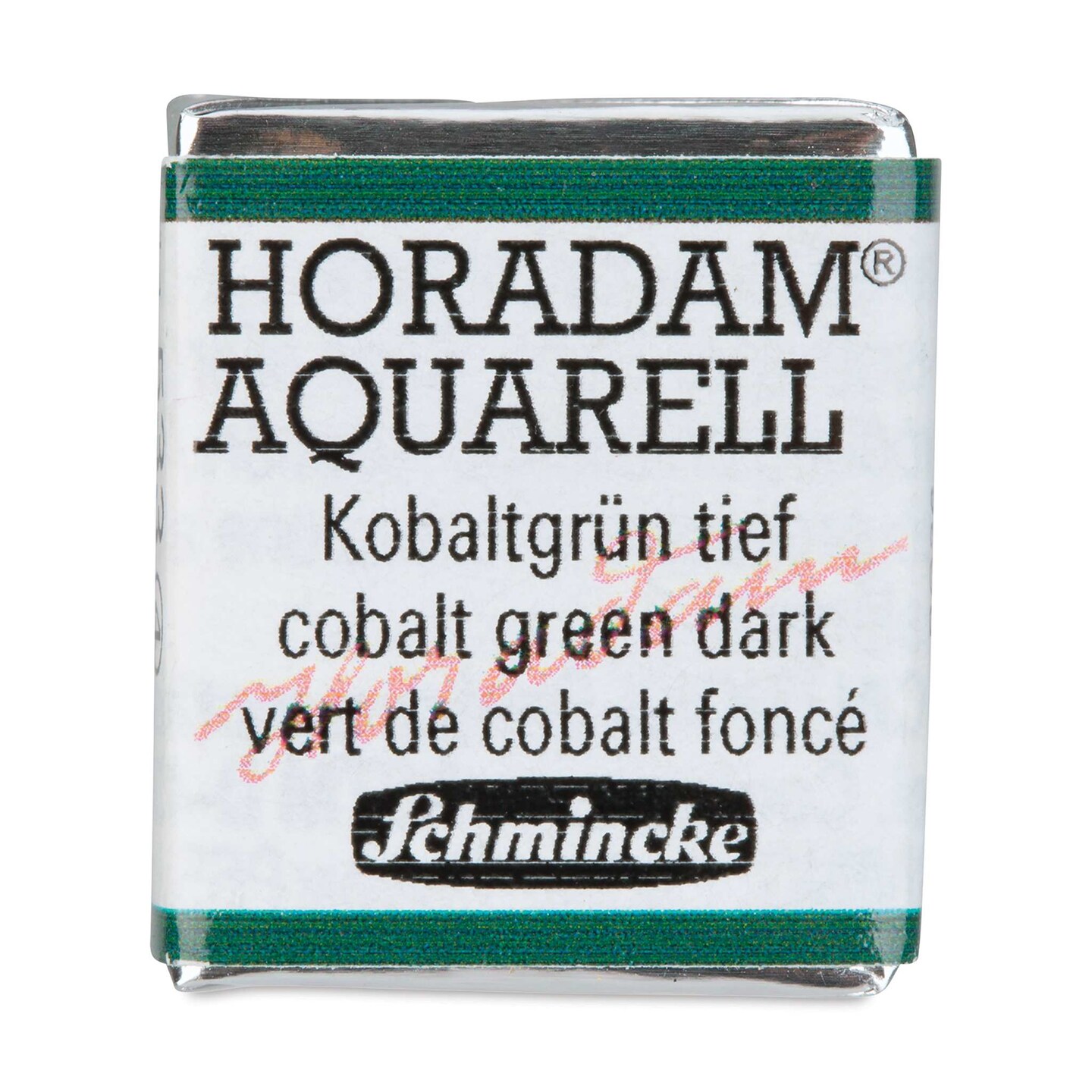 Schmincke Horadam Aquarell Artist Watercolor - Cobalt Green Dark, Half Pan