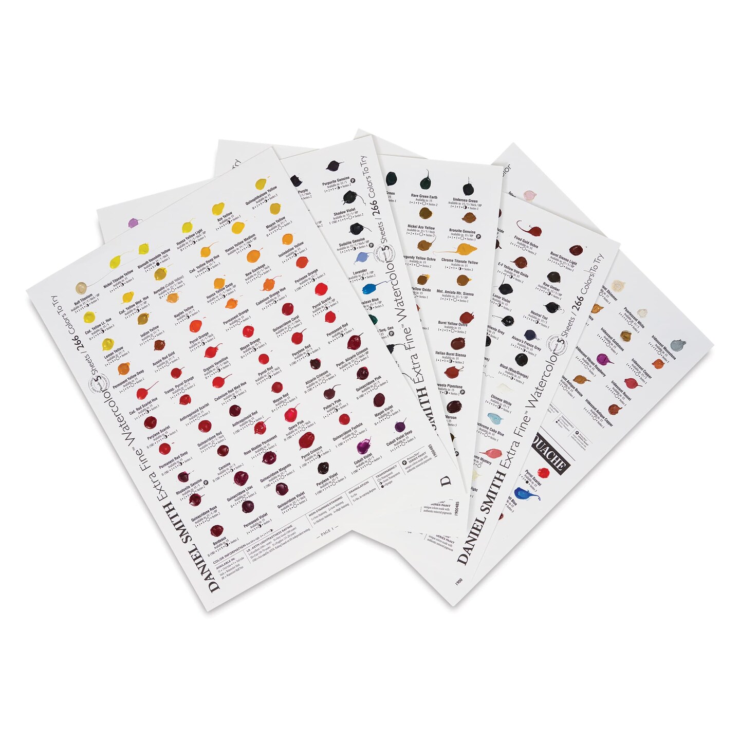 Daniel Smith Extra Fine Watercolor - 266 Watercolor and 22 Gouache Dot Card