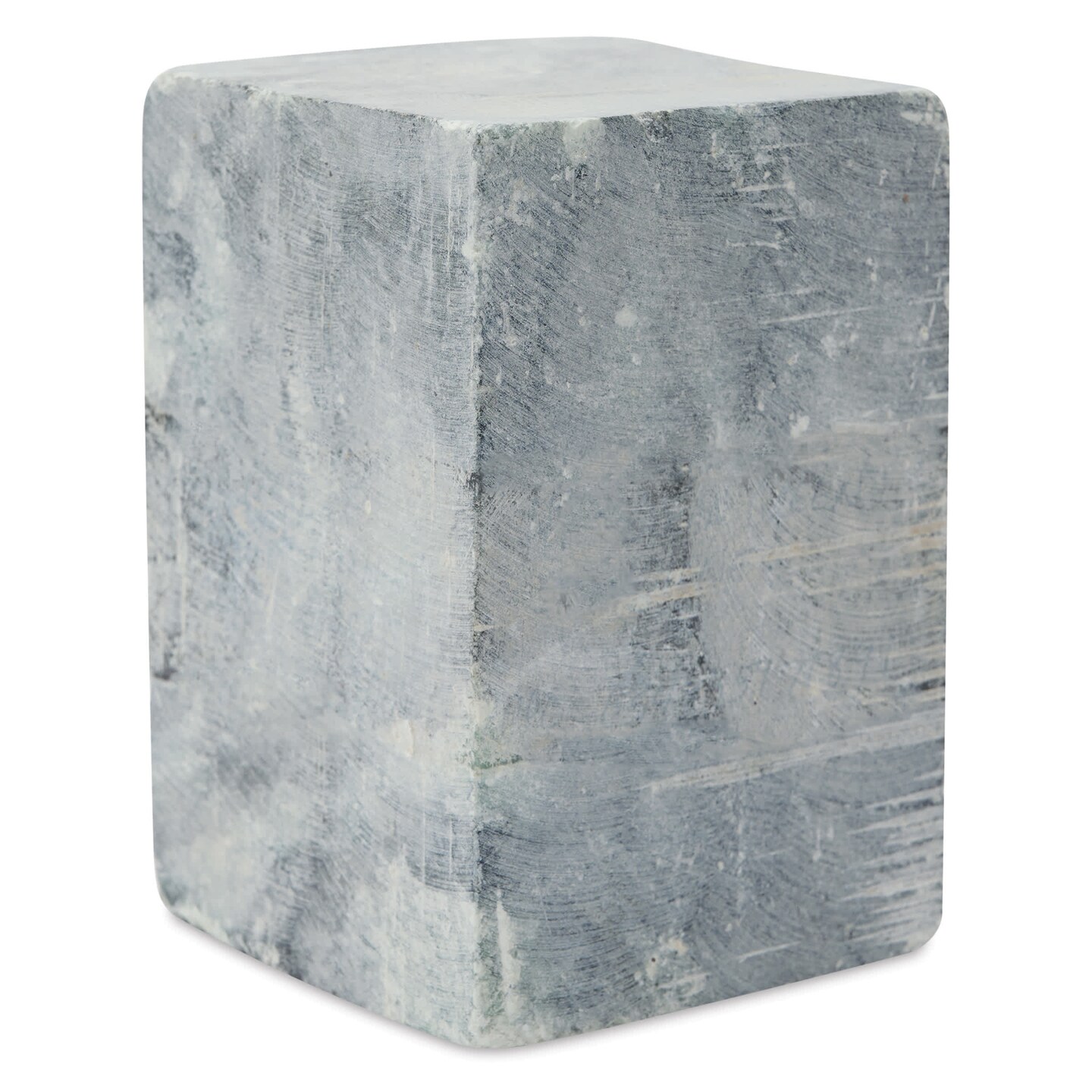 Gian Carlo Stoneworks Green Indian Soapstone Block - 4 lb, 4-1/2" x 3" x 3"