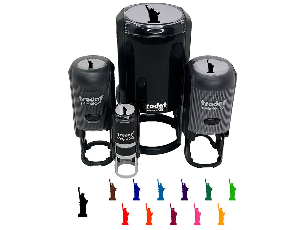 Statue of Liberty Solid SelfInking Rubber Stamp for Stamping Crafting