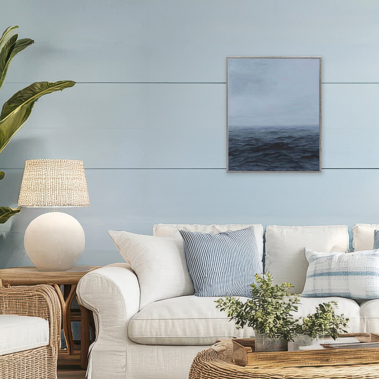 Stupell Industries Vast Ocean Expanse Framed Giclee, design by Michael Willett