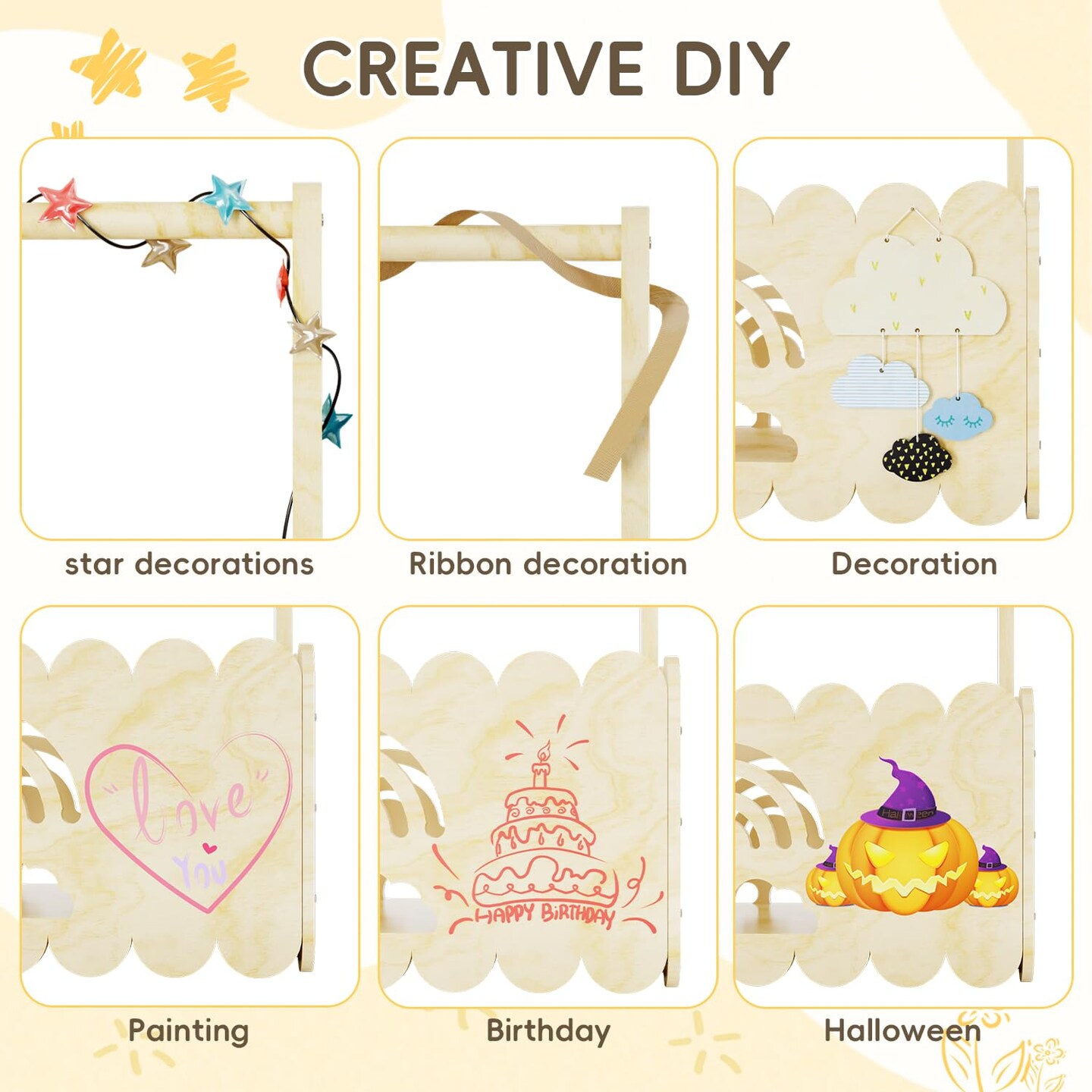 Wooden Baby Shower Crate Closet