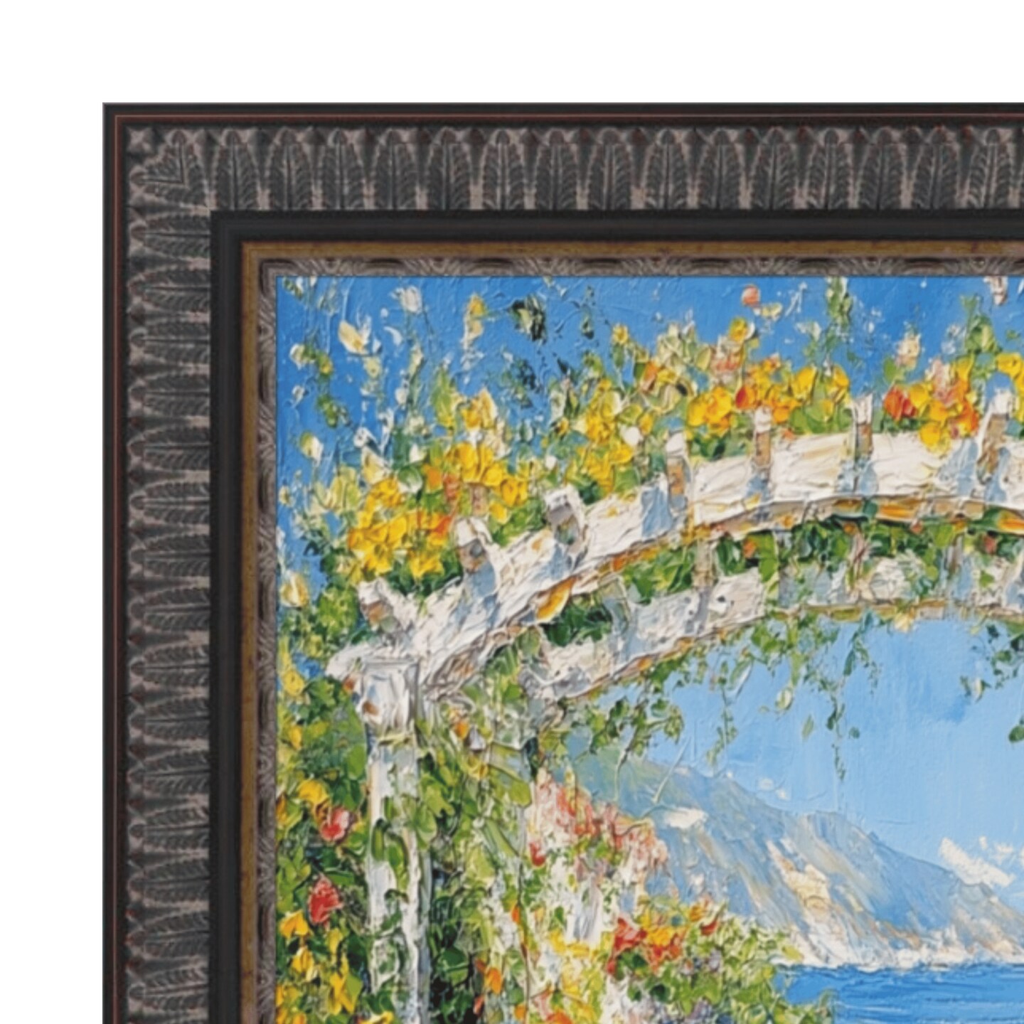 Wheat Leaf Ebony Gold Picture Frame 12x24 frame