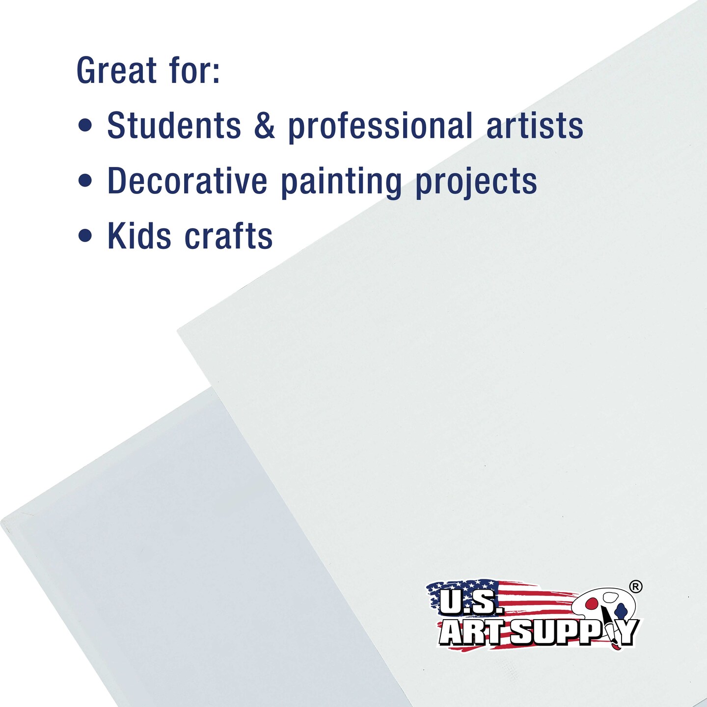 18&#x22; x 24&#x22; Professional Artist Quality Acid Free Canvas Panel Boards for Painting 4-Pack