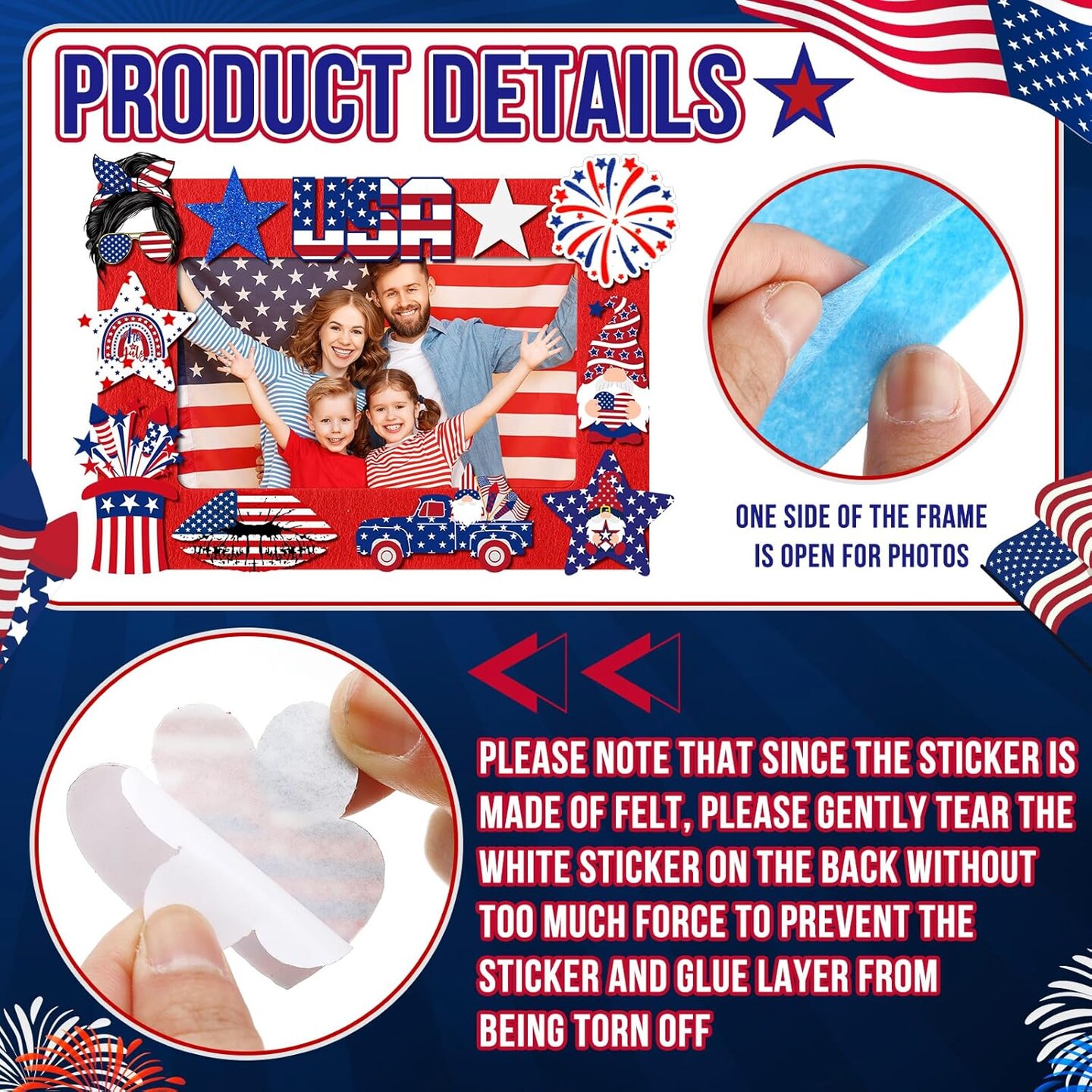 262 Pcs Memorial Day DIY Picture Frames
