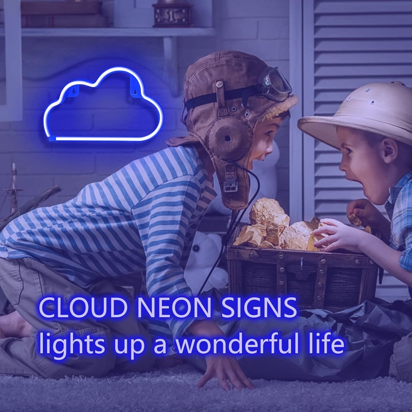 Summer Cloud Neon Sign - LED Cloud Light for Bedroom Aesthetic, USB or Battery Powered Wall Decor for Summer Vibes