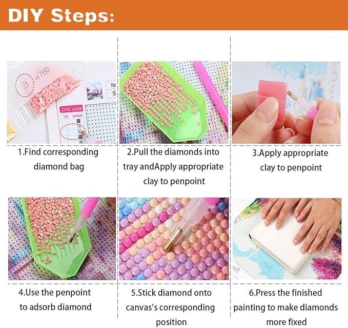 Forest Bear Diamond Painting Kits for Beginner - 5D Bear Diamond Art Kits for Adults, DIY Animal Diamond Painting Gem Art Crafts, Diamond Art Painting