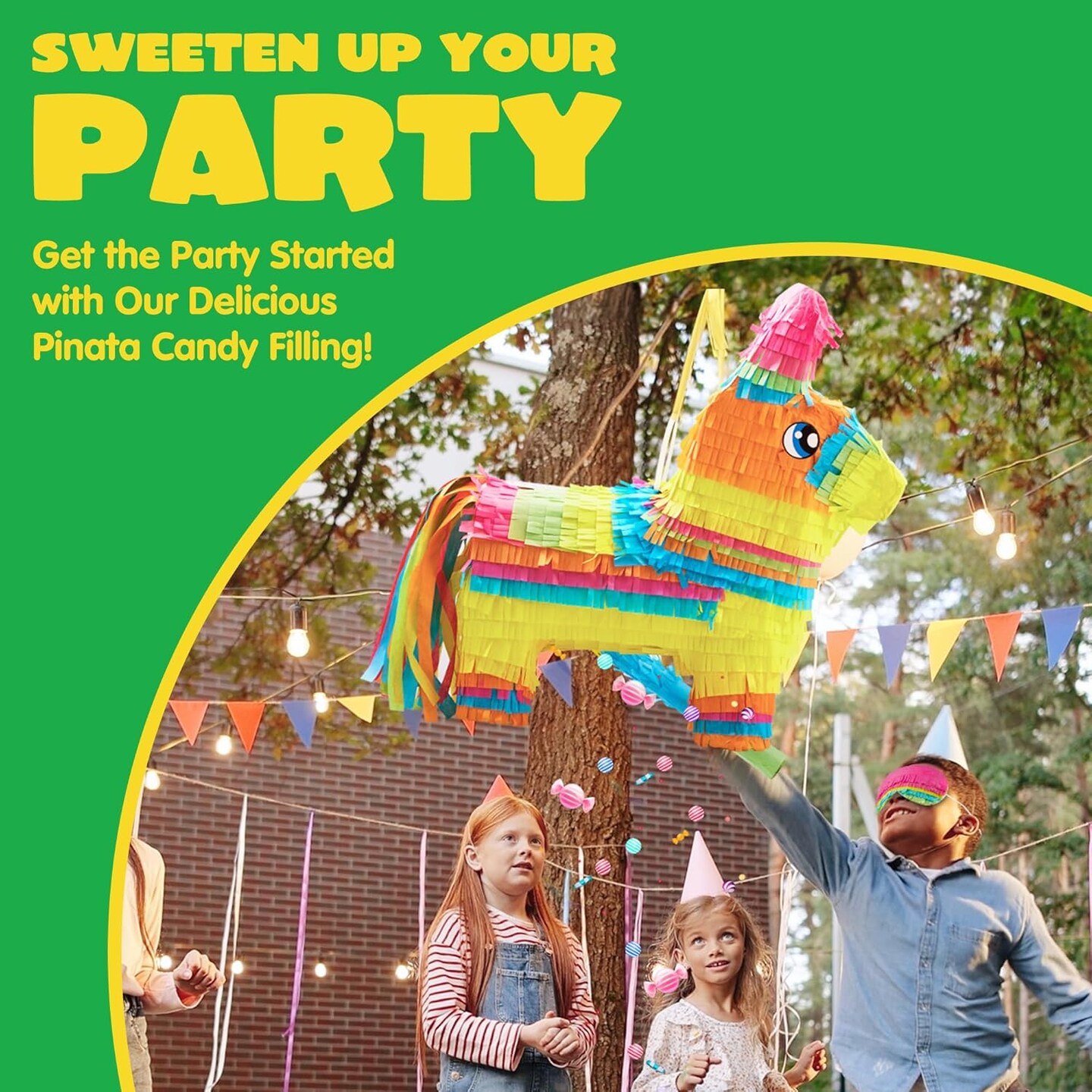 Cinco De Mayo Donkey Pinata for Kids Birthday Party, (13 x 20 x 5 in.) for Fun Fiesta Taco Party Supplies, Luau Event Photo Props, Mexican Theme Decoration, Carnivals Festivals, Taco Tuesday Event