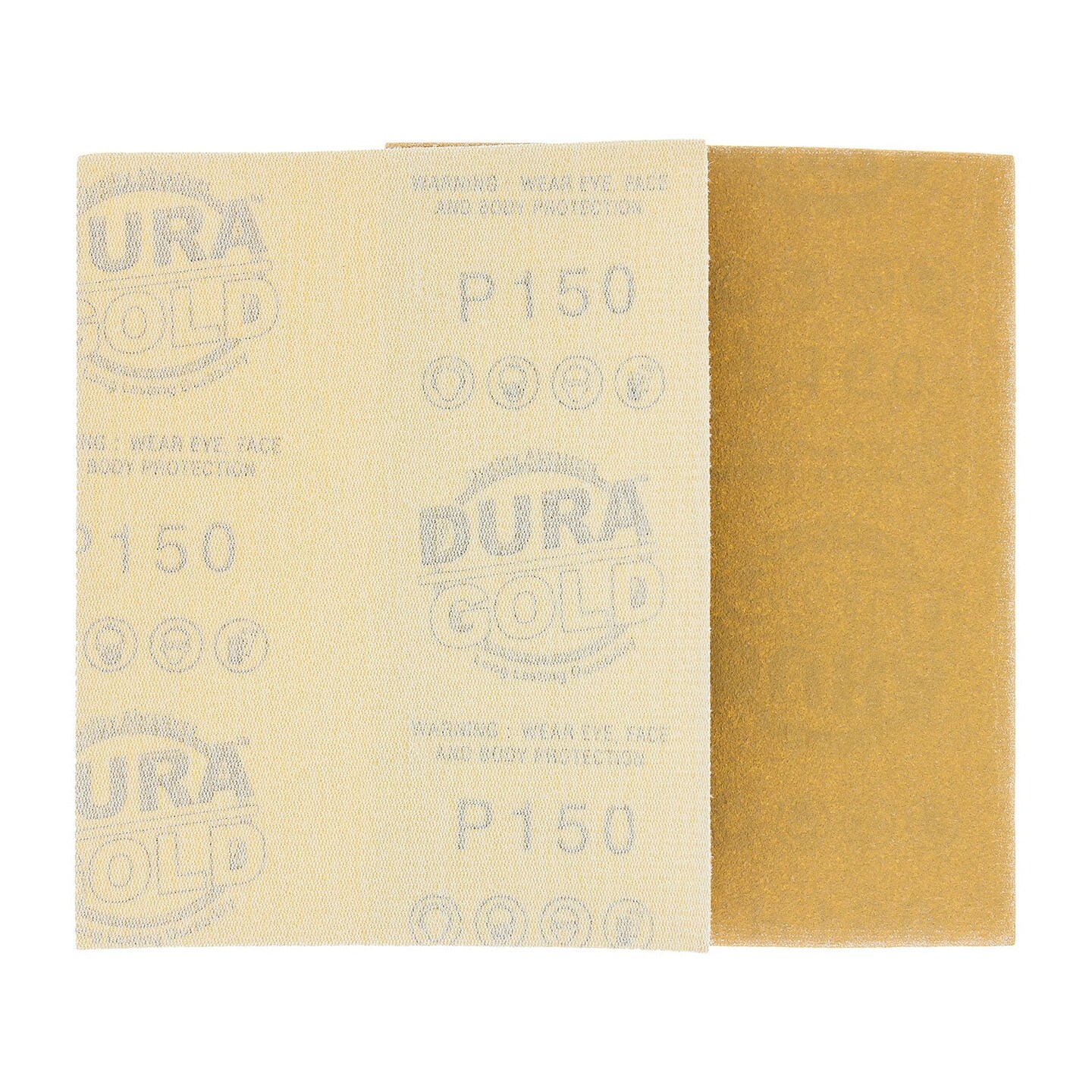 150 Grit - 1/4 Sheet Hook &#x26; Loop Sandpaper 5.5&#x22; x 4.5&#x22; - For Automotive &#x26; Wookworking Palm Sanders - Box of 25