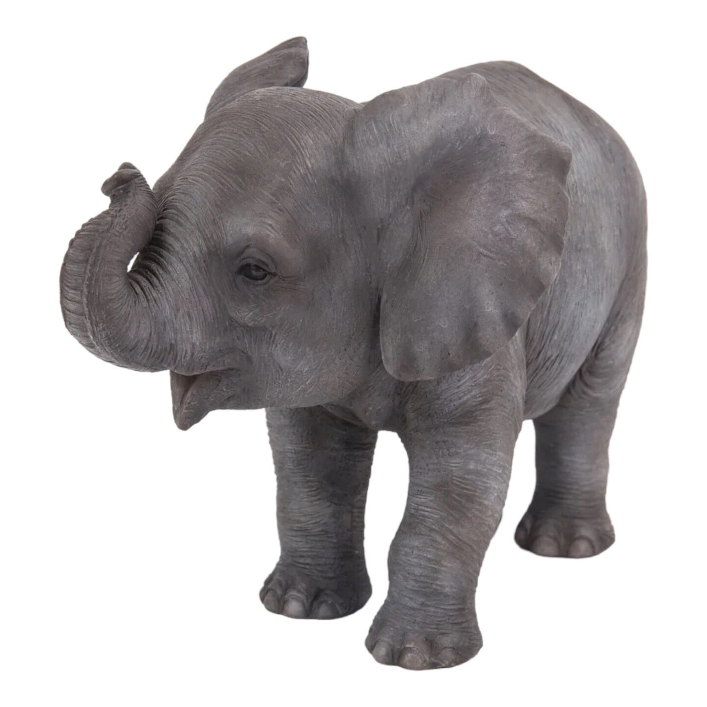 Hi-Line Gifts 6.75" Baby Elephant Outdoor Garden Statue