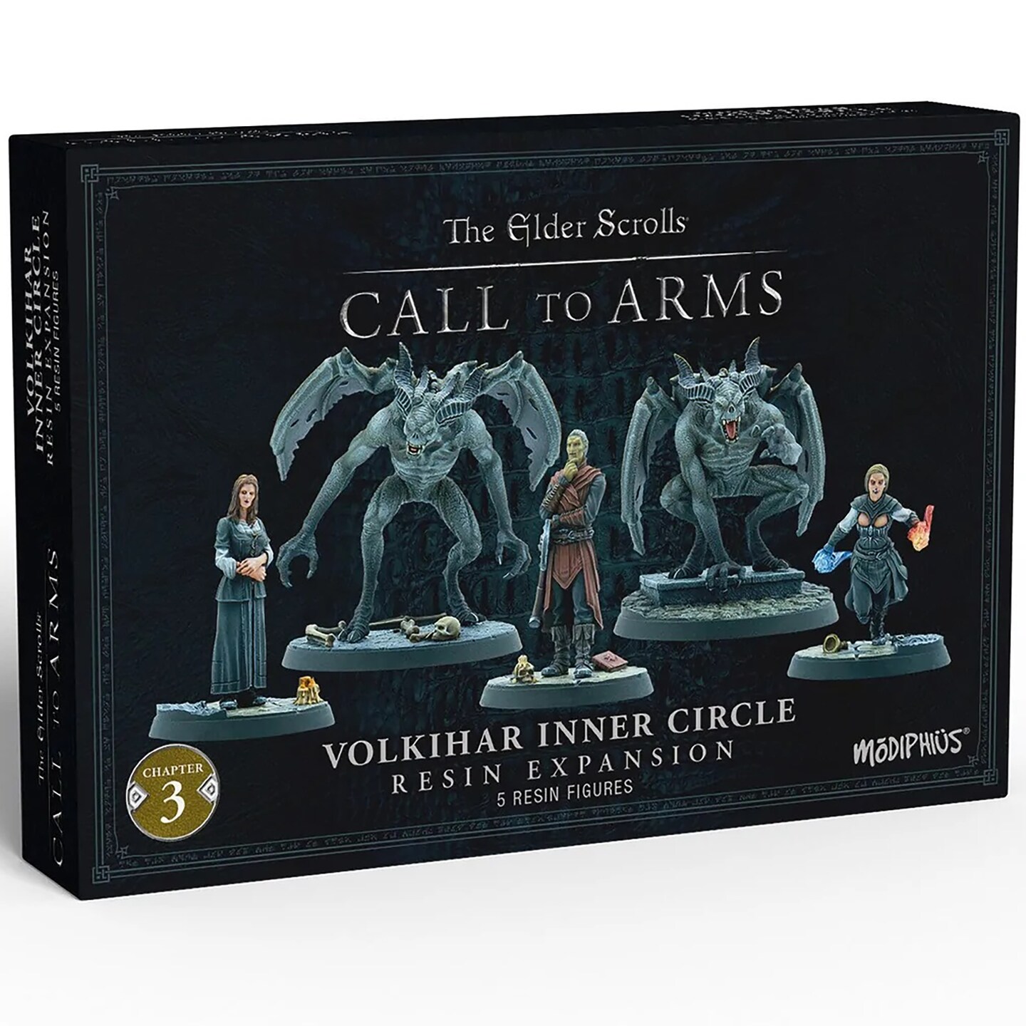 The Elder Scrolls: Call to Arms - Volkihar Inner Circle - 5 Unpainted Resin Figures