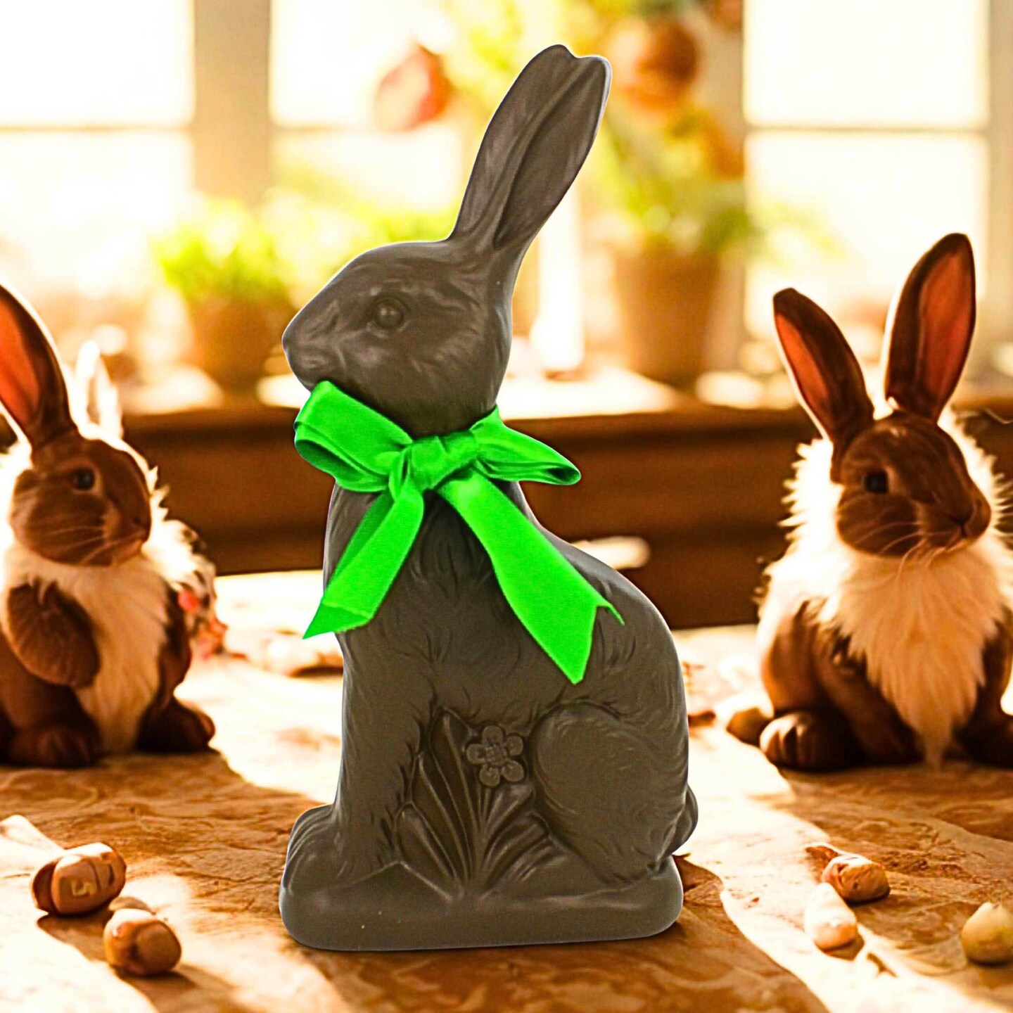 Raz Imports 14.0 Inch Chocolate Bunny Easter Figurine