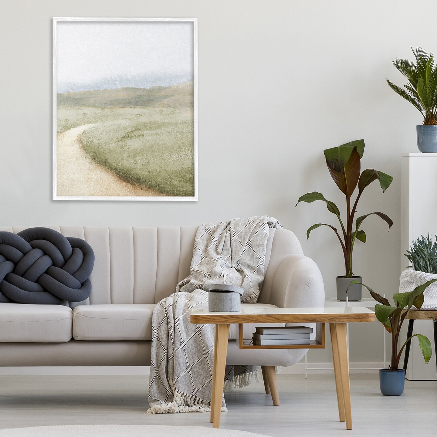 Stupell Industries Green Pasture Quiet Landscape Framed Giclee, design by Michael Marcon