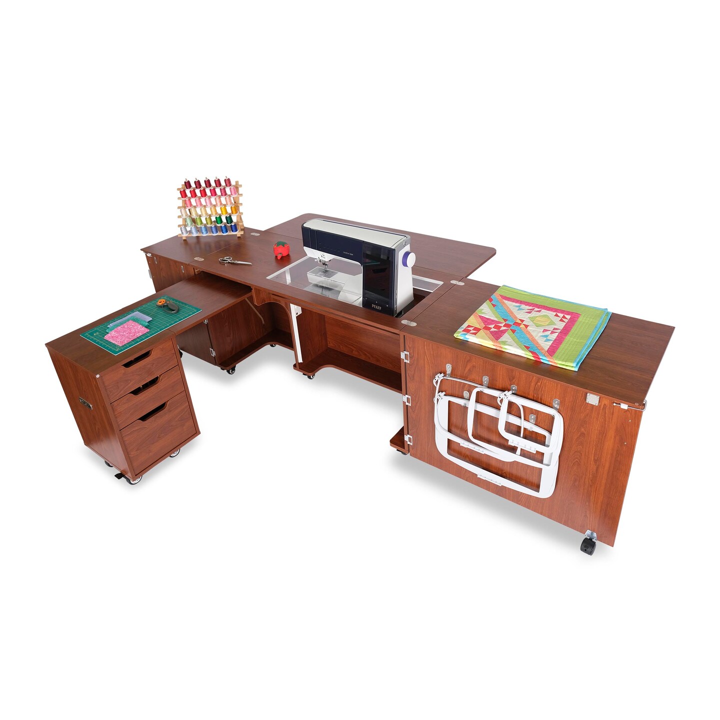 Kangaroo Outback XL Sewing Cabinet with Hydraulic Lift & Expandable Work Surface