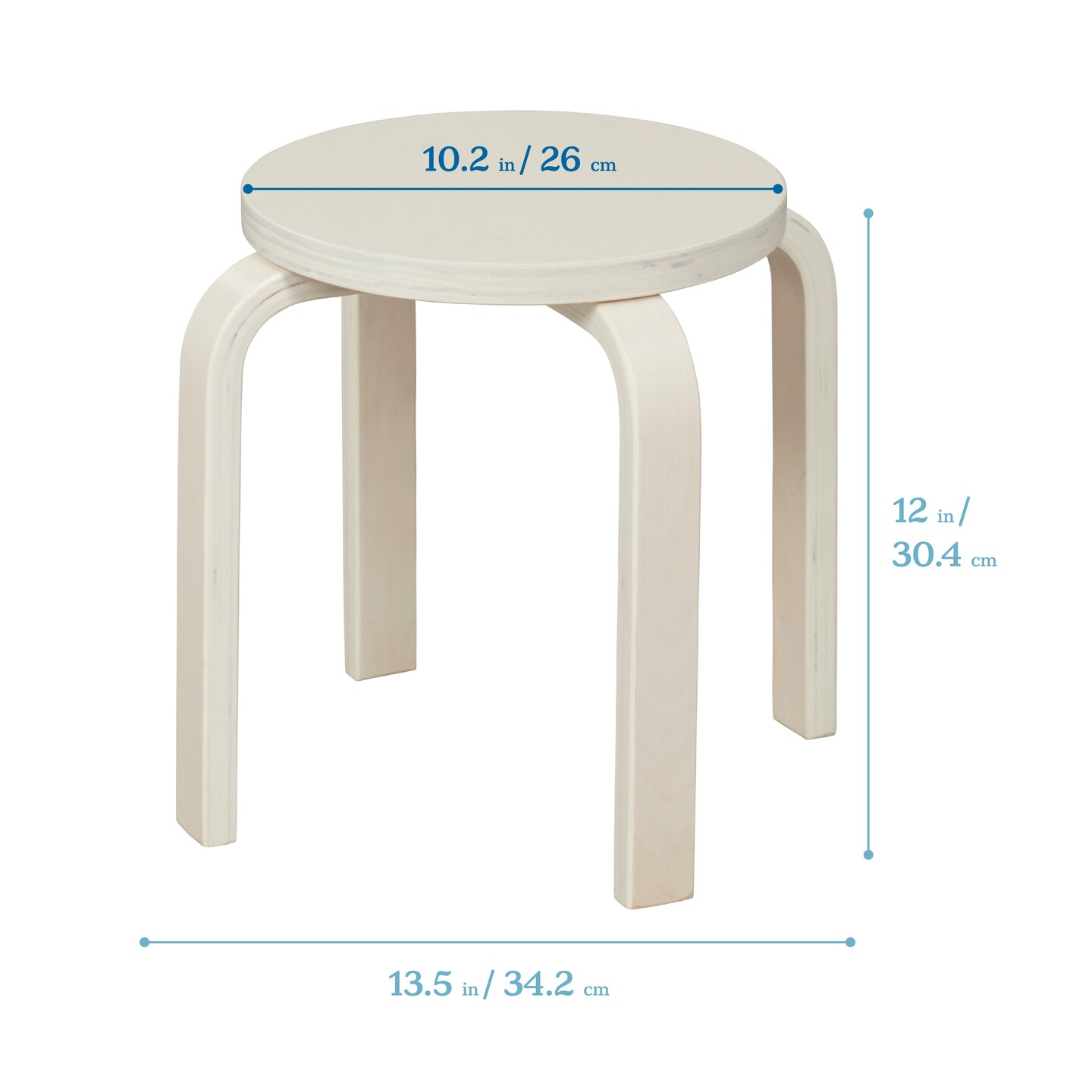Bentwood Stackable Stools, Classroom Furniture, 6-Piece
