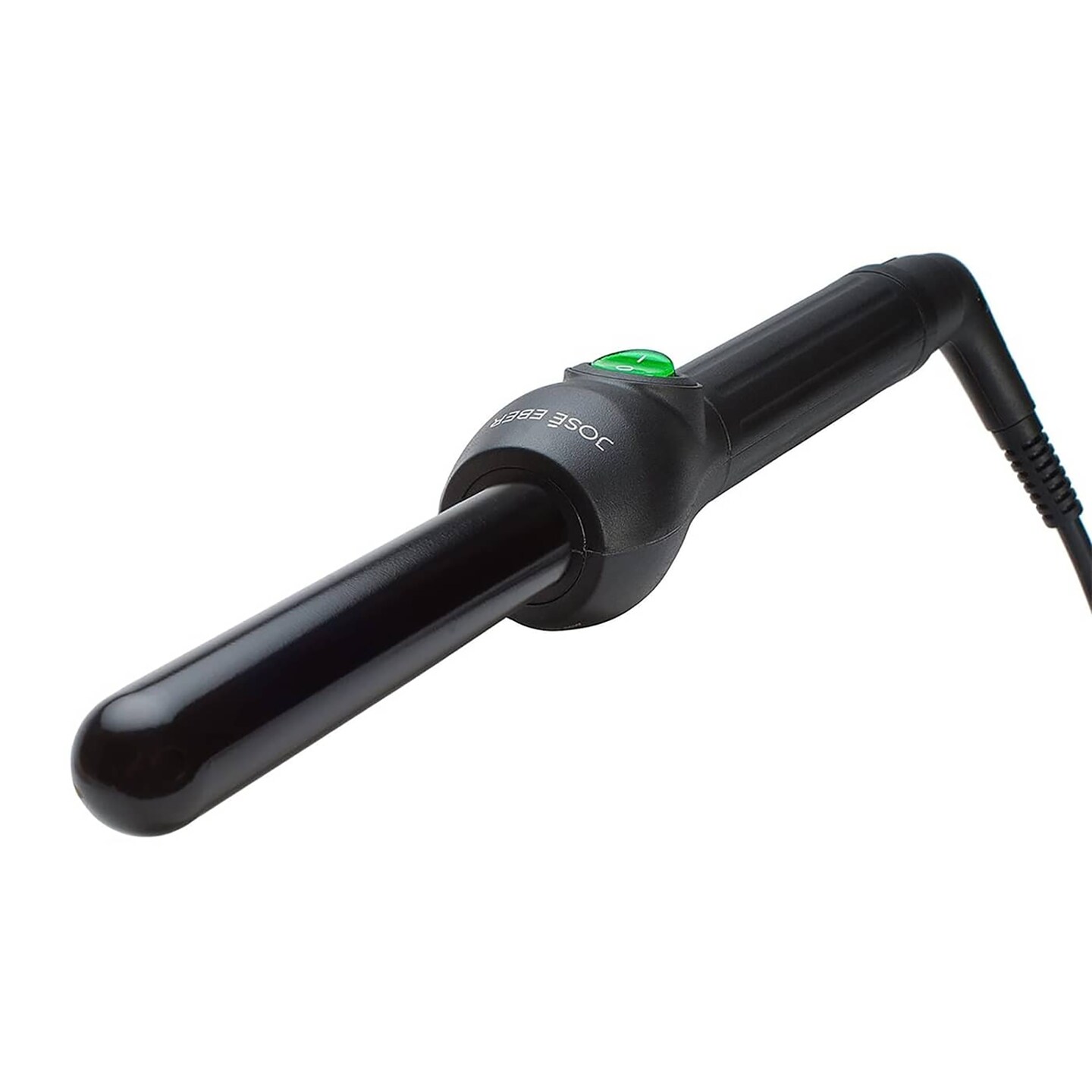 Jose Eber: Clipless Curling Iron 1&#x22; (25mm) - Black - Professional Tourmaline Ceramic Barrel, Wand Styling Tool, Ion Technology, Heat Resistant Glove
