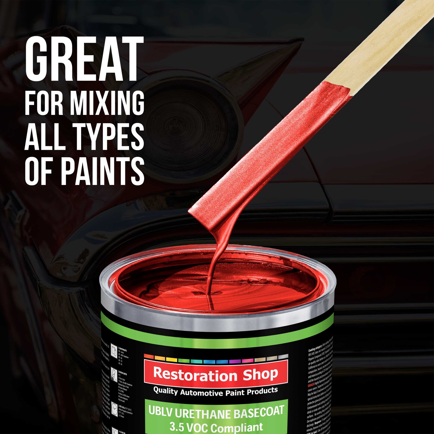 100 Craft &#x26; Paint Sticks - 12&#x22; Inch Premium Grade Wood Stirrers / Paddles - Use For Wood Crafts - Paddle To Mix Epoxy Resin Or Paint - Mixing Sticks