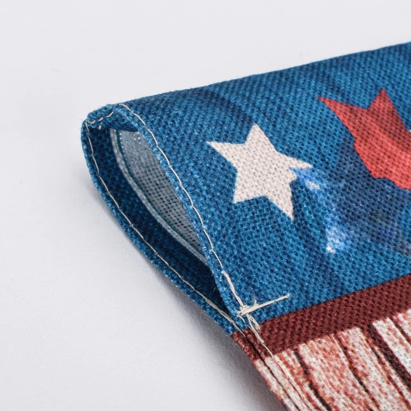 Solar LED Welcome Patriotic Barn Star Garden Flag 12x18 – Double Sided Burlap Outdoor Yard Flag with Auto On/Off Lights, Farmhouse All Seasons Porch Lawn Patio Decoration