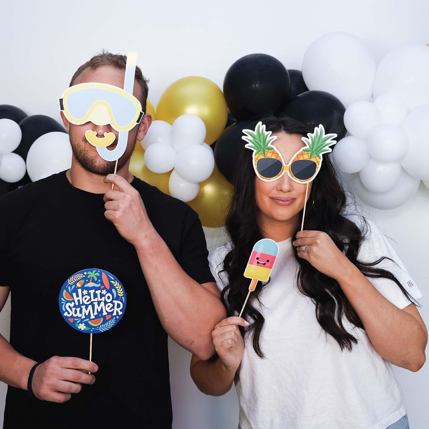 41 pcs of Summer Photo Booth Props