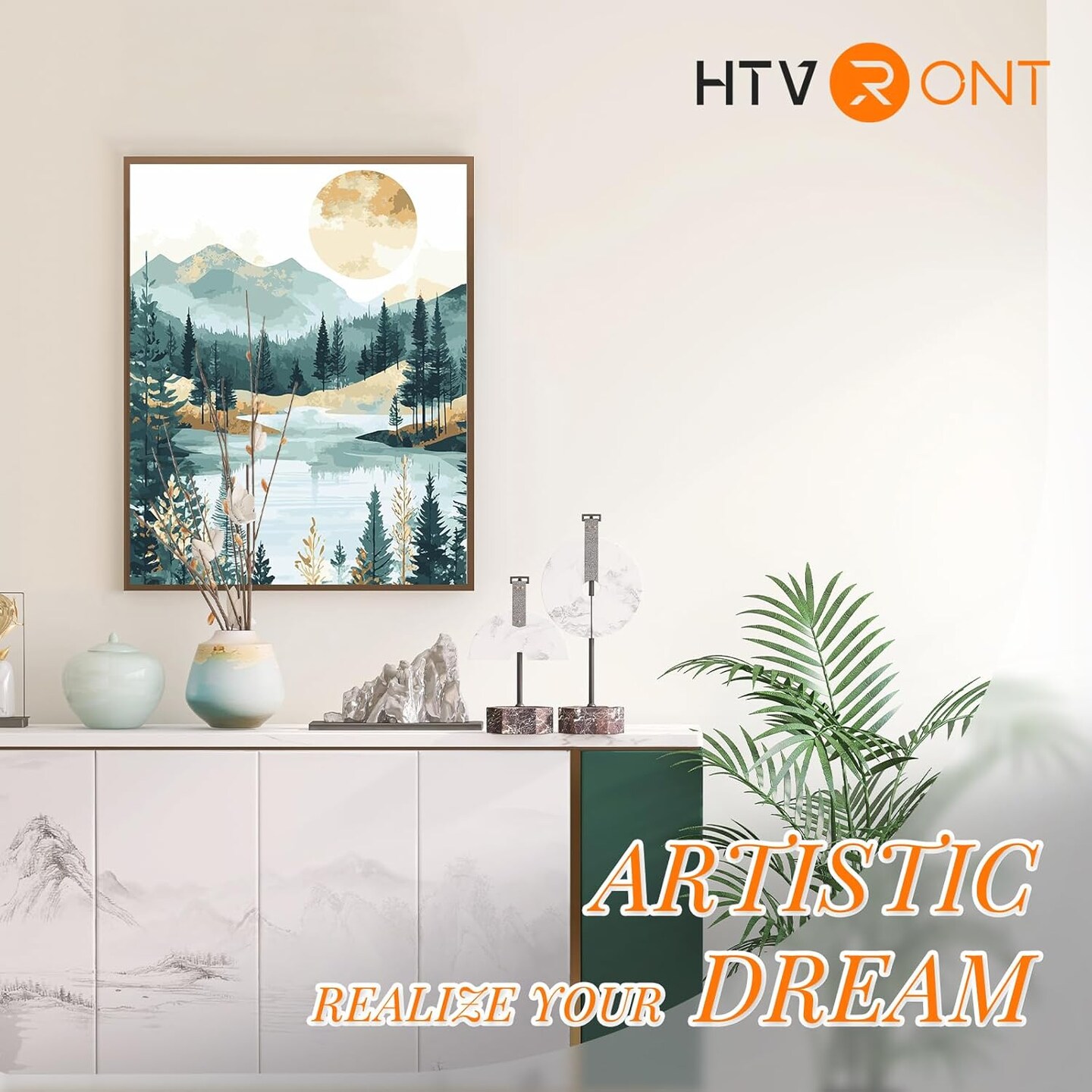 Paint by Number for Adults, Mountain Easy Paint by Numbers Kits for Beginner, Adult Paint by Numbers on Canvas for Relax Gift Home Wall Decor 16x20in (Mountain)