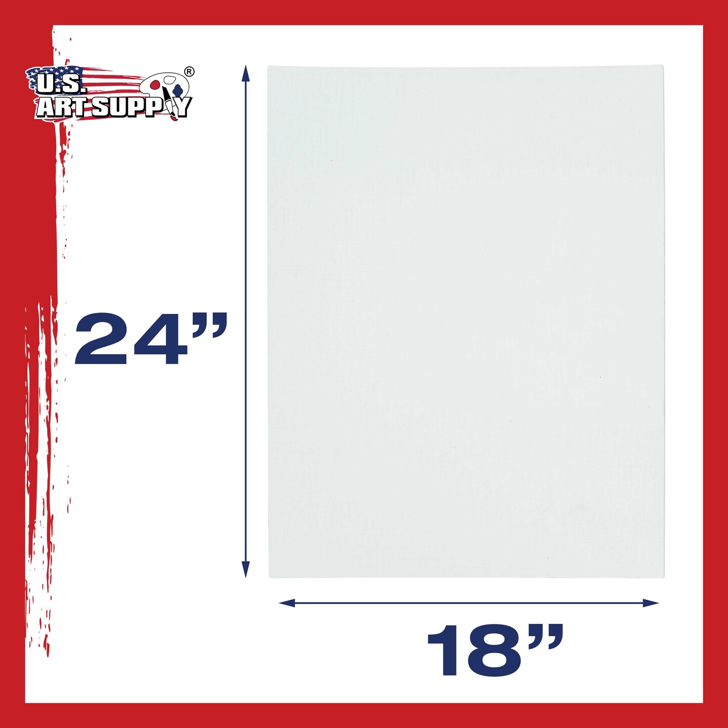 18&#x22; x 24&#x22; Professional Artist Quality Acid Free Canvas Panel Boards for Painting 4-Pack