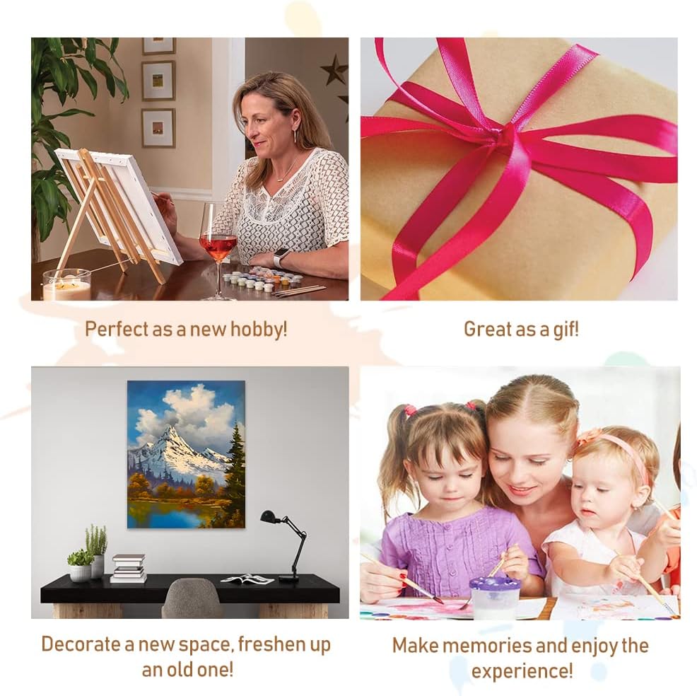 Flower Paint by Number for Adults, Flower Easy Paint by Numbers, Flower DIY Kids Adult Paint by Numbers for Beginner, Gift Home Wall Decor 16x20 Inch