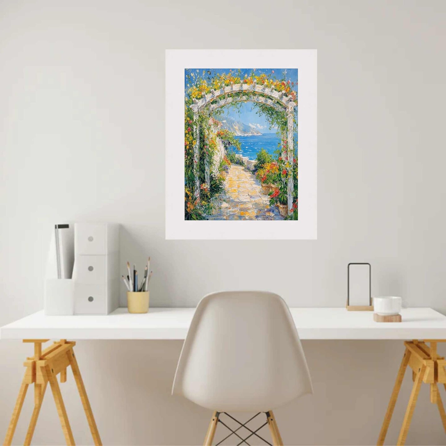 Gallery Matte White Flat Picture Frame- Wide White Frame 27x40 frame