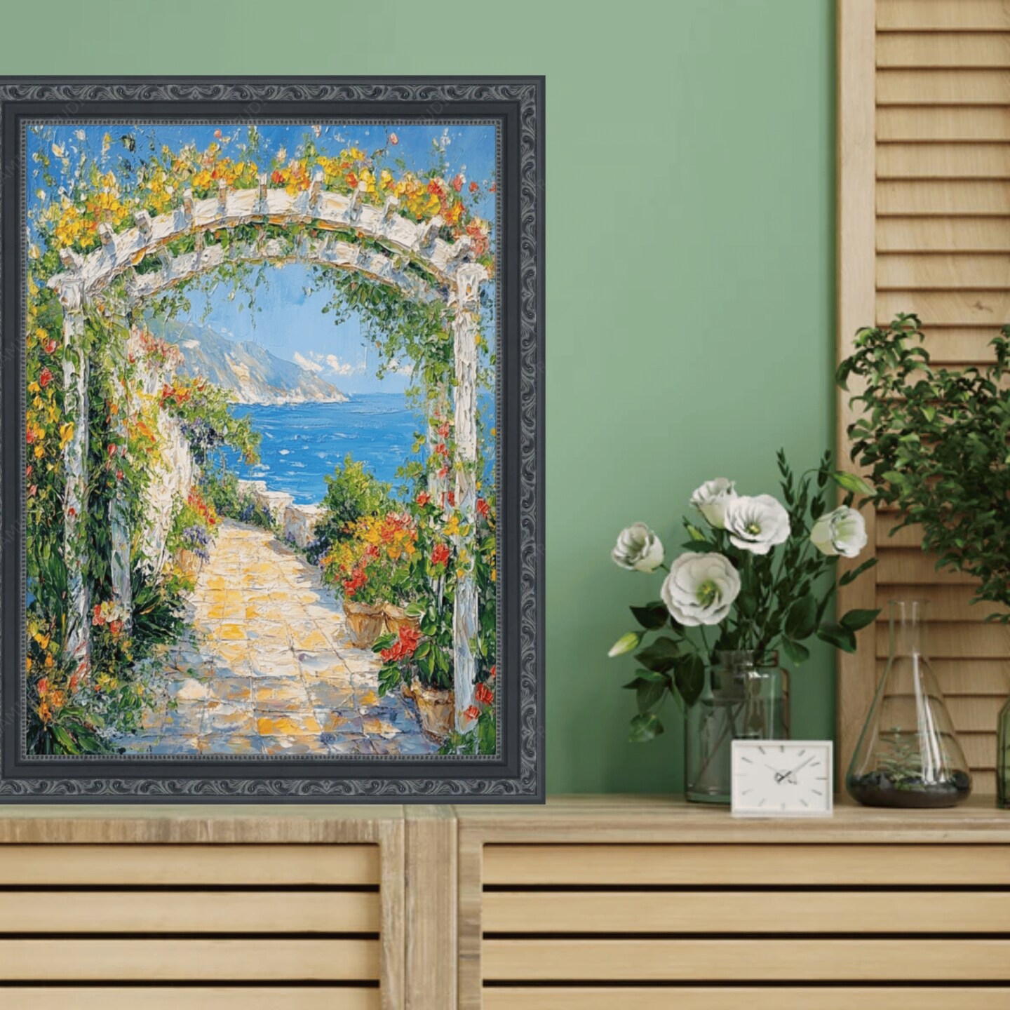 Beaded Black Scoop Picture Frame 16x20 frame
