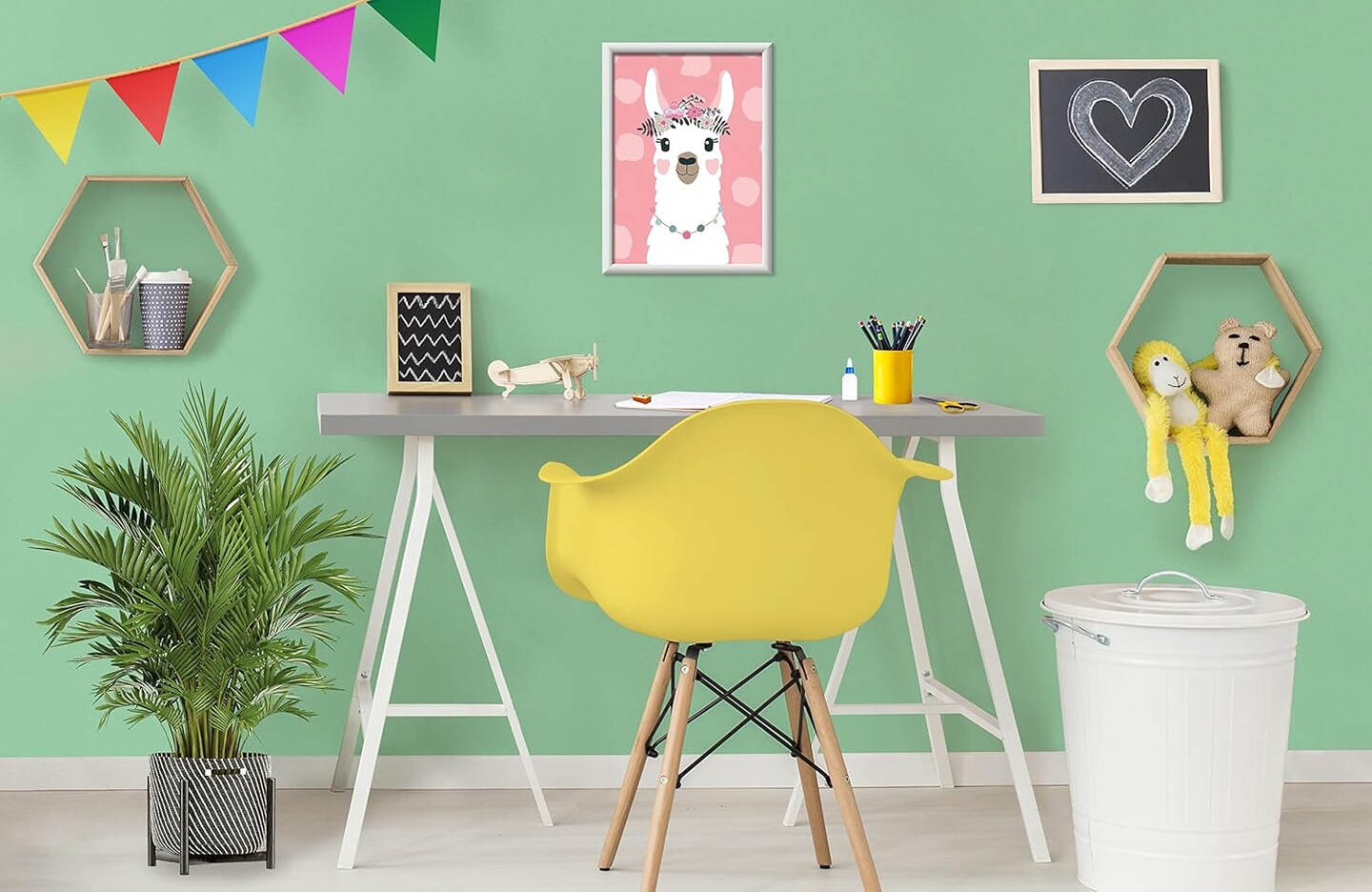 CreArt No Drama Llama Paint by Numbers Kit for Kids - Painting Arts and Crafts for Ages 7 and Up