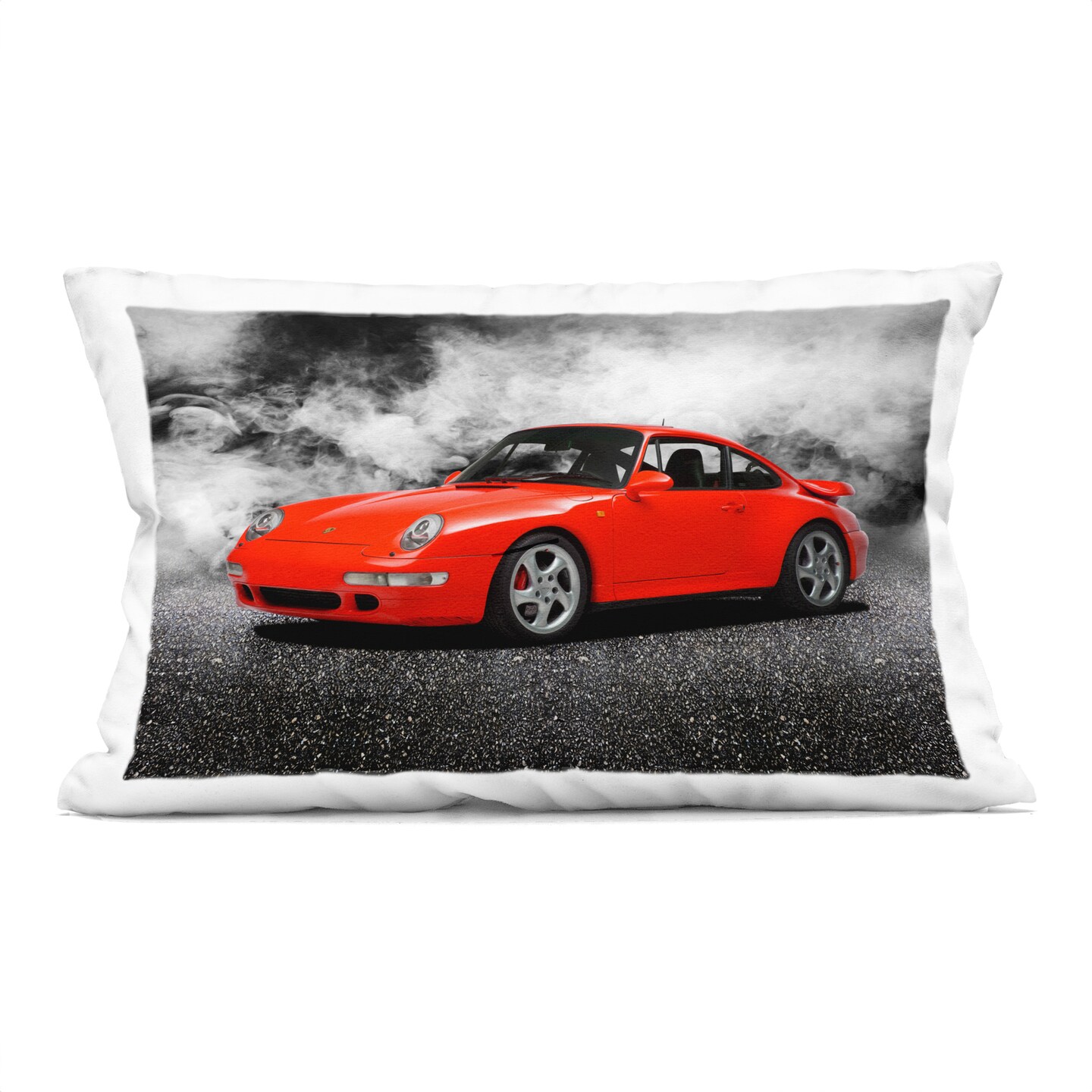Stupell Industries Bold Red Sports Car Decorative Printed Pillow design by Mark Rogan, 14 x 7 x 20
