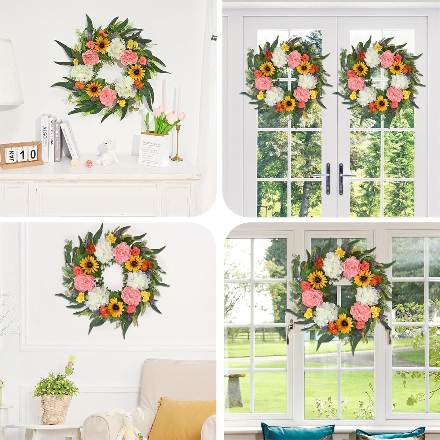 Spring Wreaths for Front Door