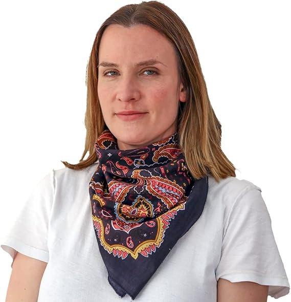 Paisley Hippie Bandana 22x22 Inches