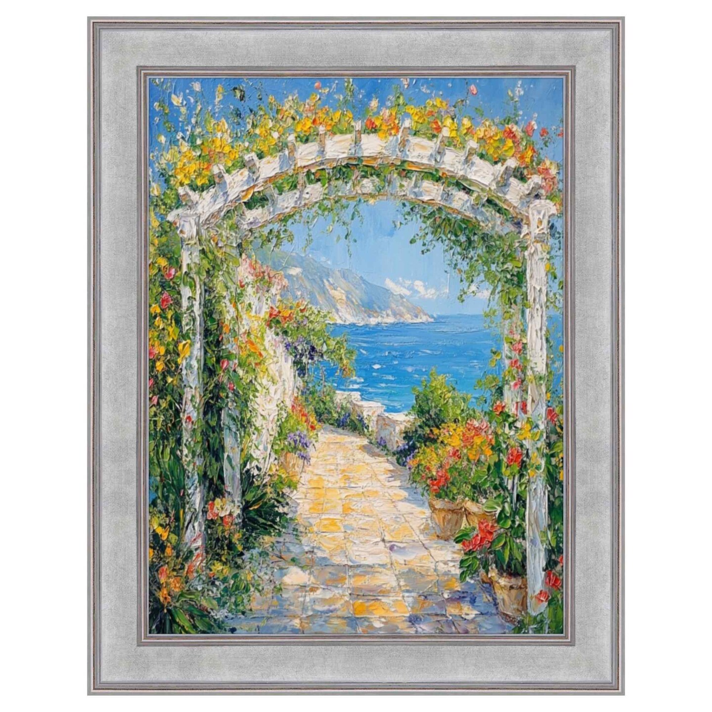 Modern Contemporary Silver Flat Picture Frame 12x24 frame