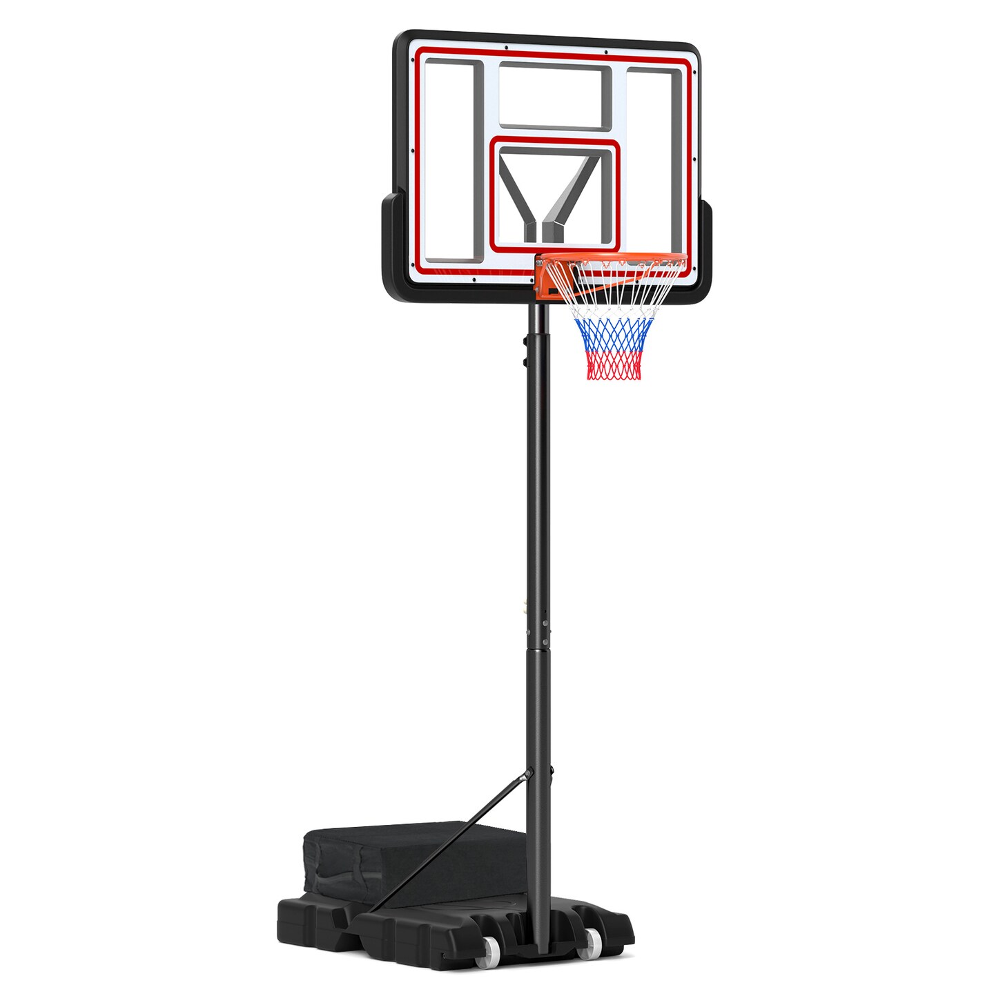 Portable Adjustable Basketball Hoop &#x2013; 7.4-10ft Height