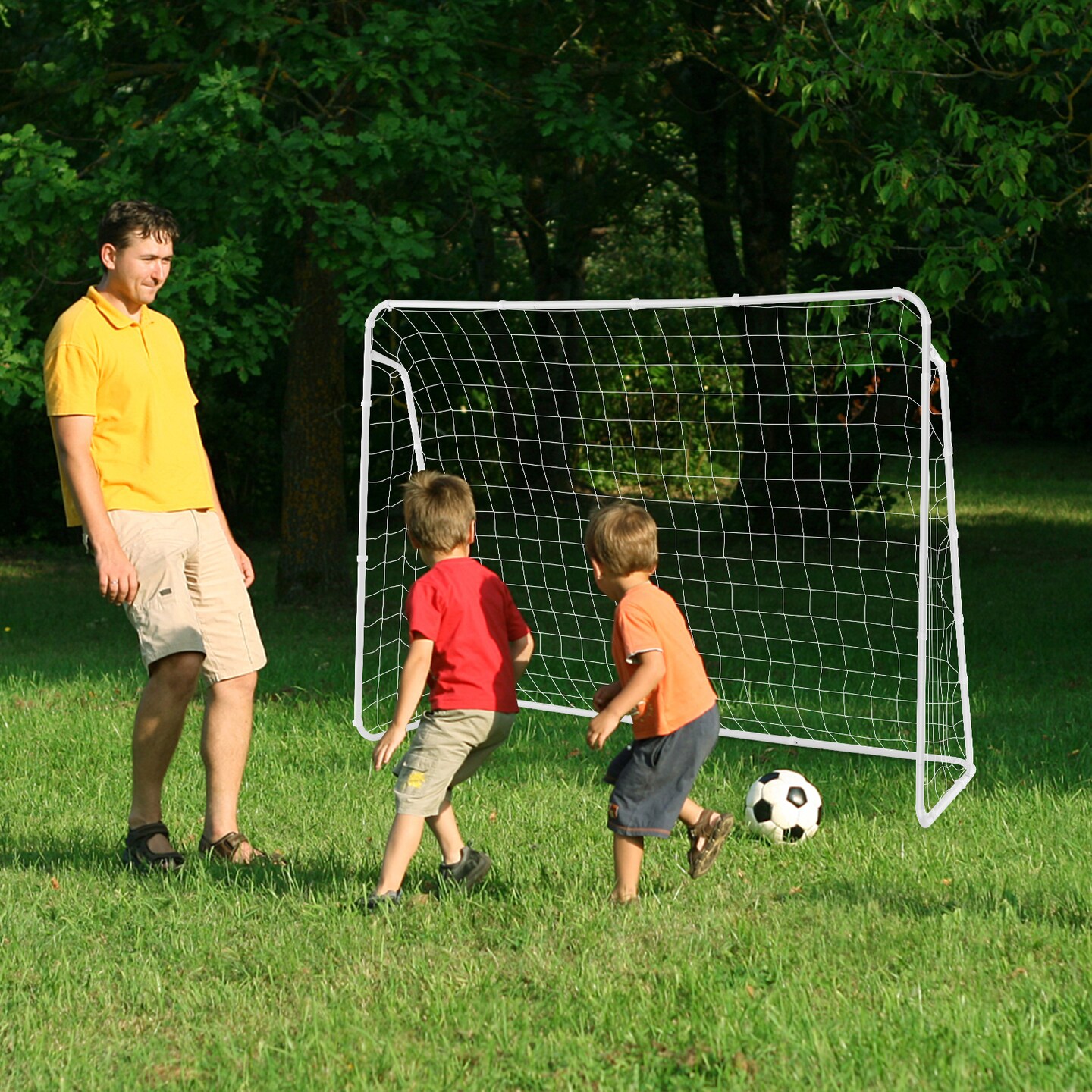 Portable Soccer Goal with Metal Frame &#x26; Durable Net