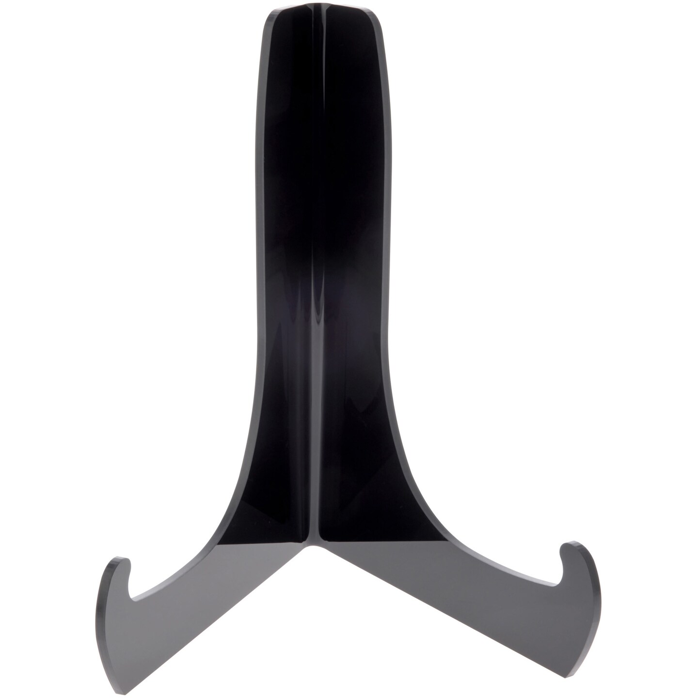 Plymor Black Acrylic 60-Degree Angle Easel With Shallow Support Ledges, 9" H x 7" W x 5.75" D