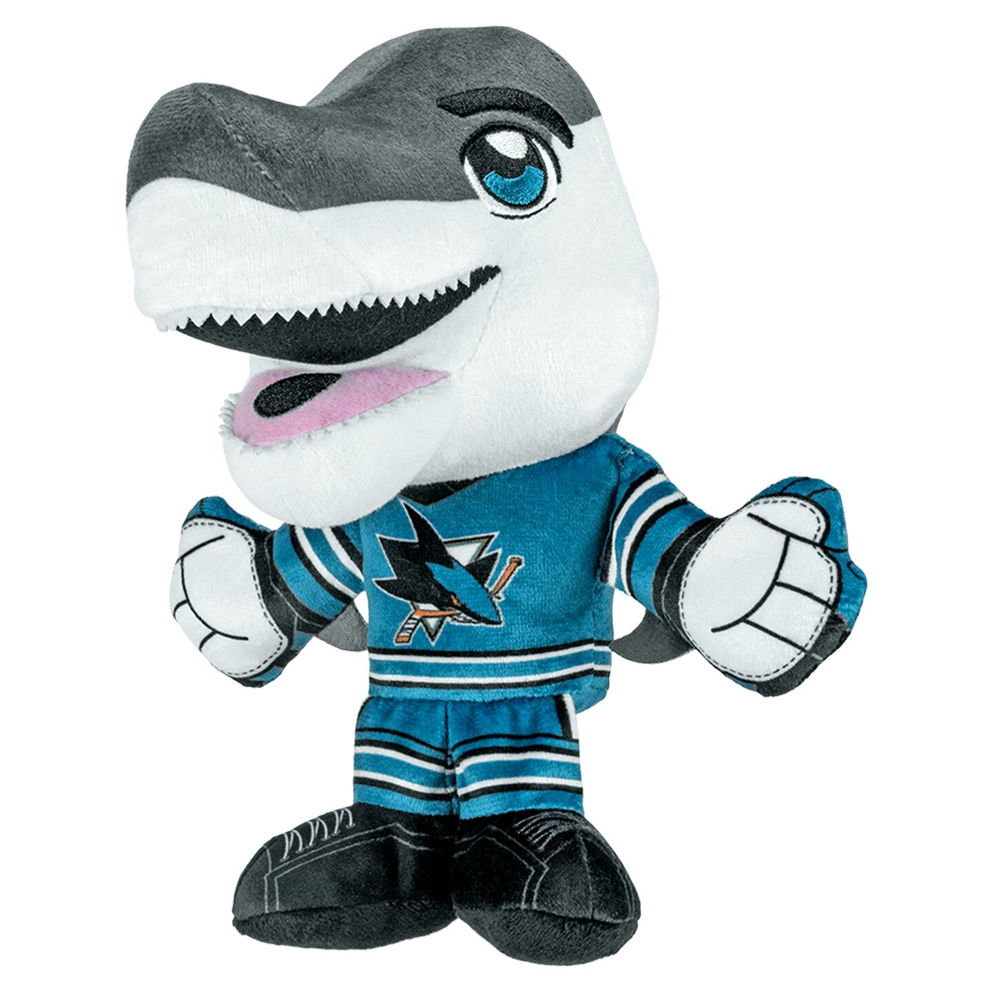 Bleacher Creatures San Jose Sharks SJ Sharkie 8&#x22; Kuricha Mascot Plush