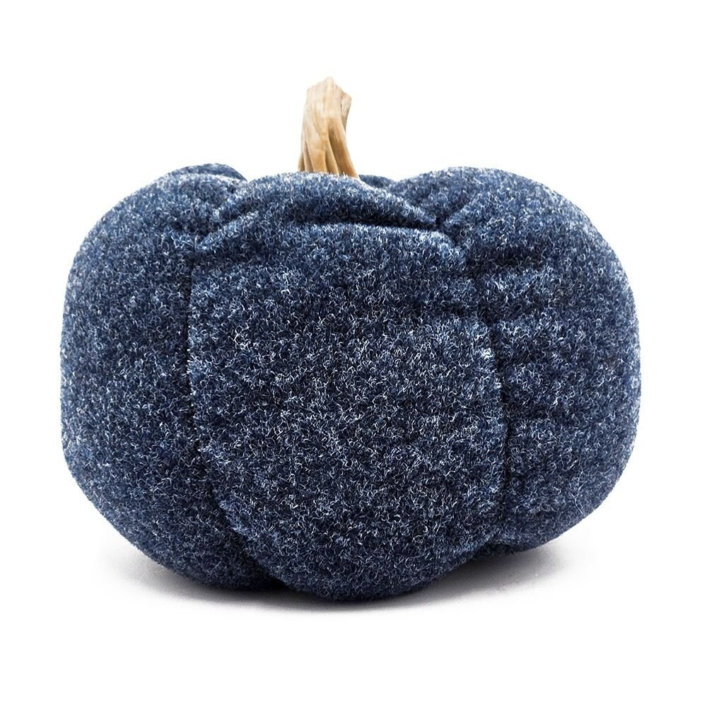 Edge Collections - Navy Blue - Pumpkin Ornament Decor - 3 Set