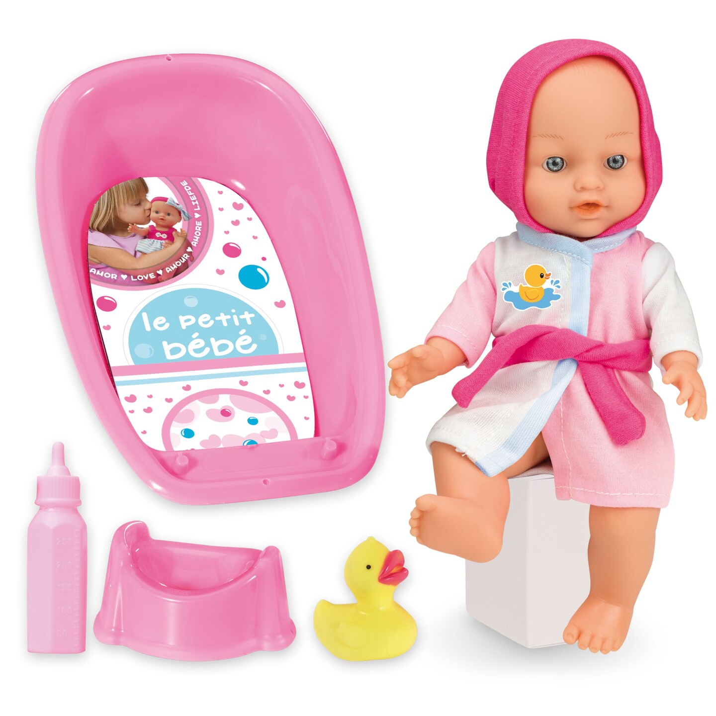 Loko Toys - Le Petite Babydoll Bathtime and Potty Playset