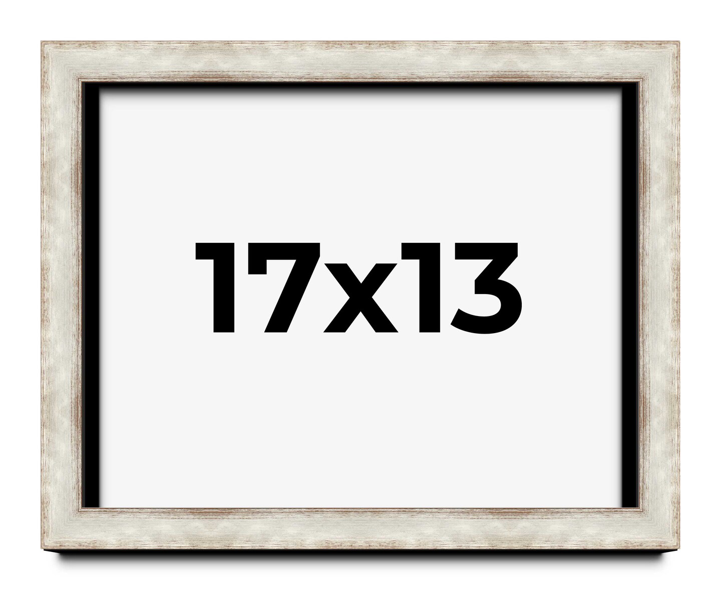 13x17 Modern Shadow Box Depth Picture Frame with UV-Resistant Acrylic  Acid Free Backing, Available in Finishes Black, Silver, White