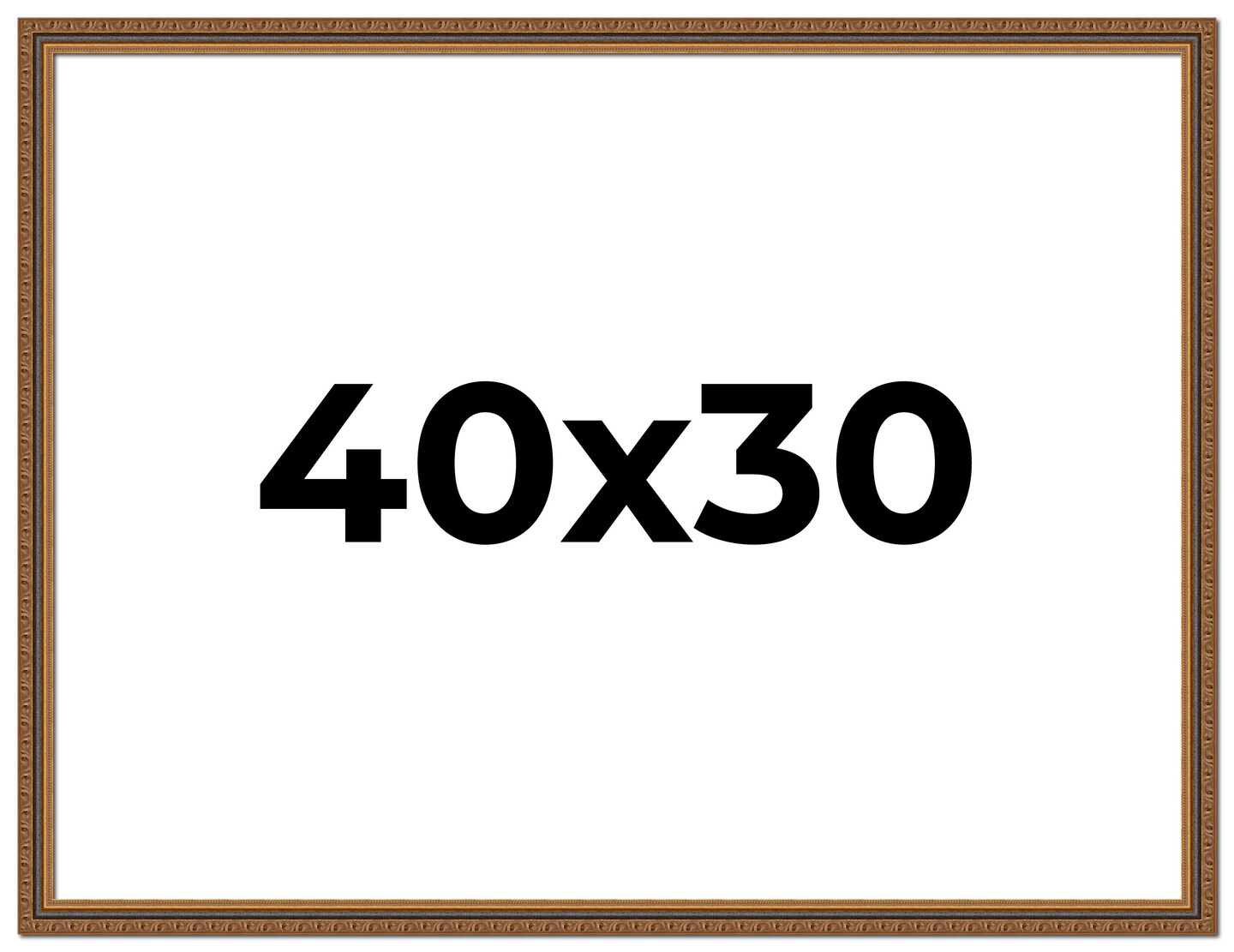 30x40 Classic Picture Frame with UV-Resistant Acrylic & Acid Free Backing, Available in 4 Finishes - Black, Brown, Gold, and Silver