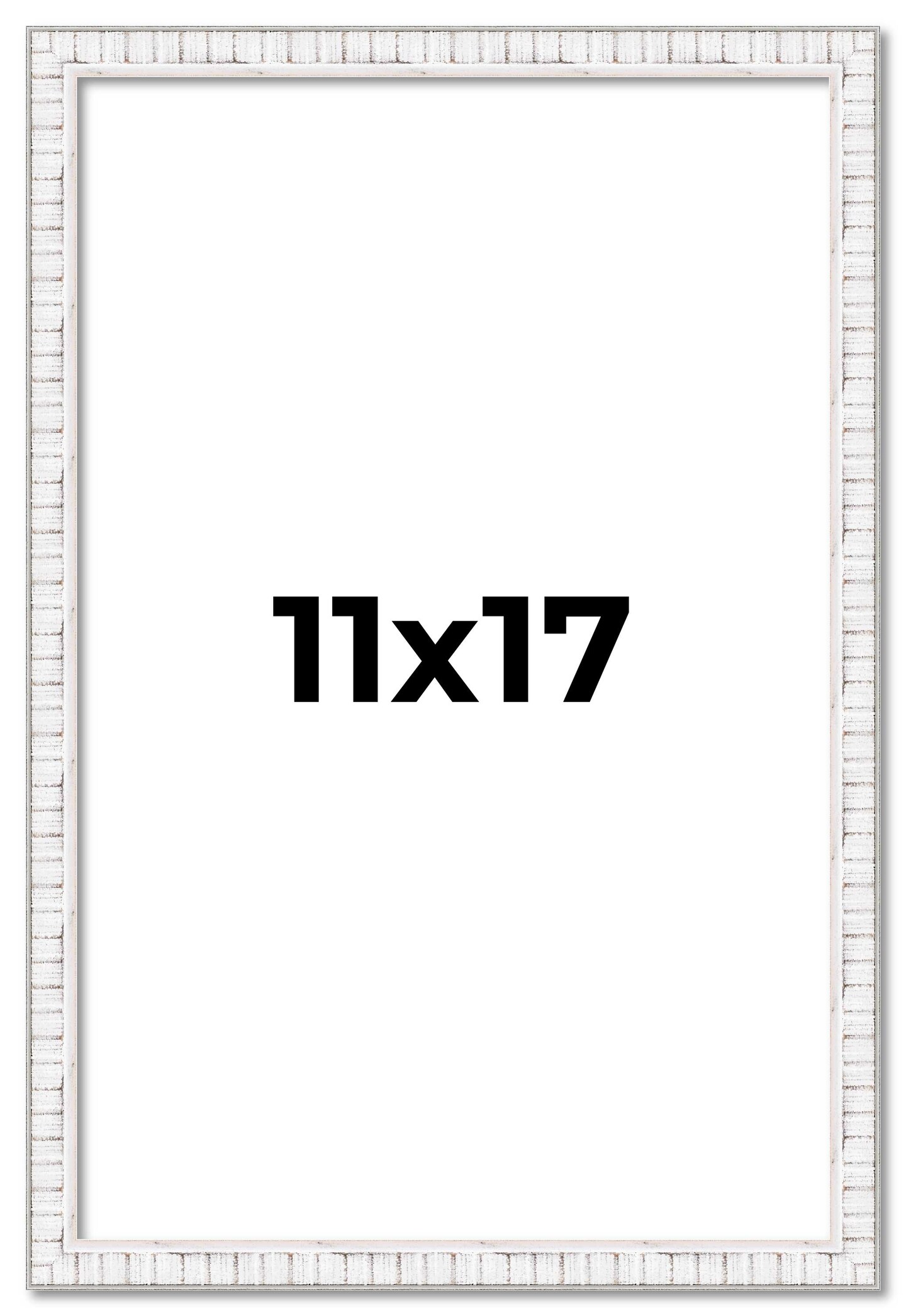 11x17 Textured Picture Frame with UV-Resistant Acrylic & Acid Free Backing, Available in 6 Finishes - Black, Blue, Brown, Gold, Grey, and White