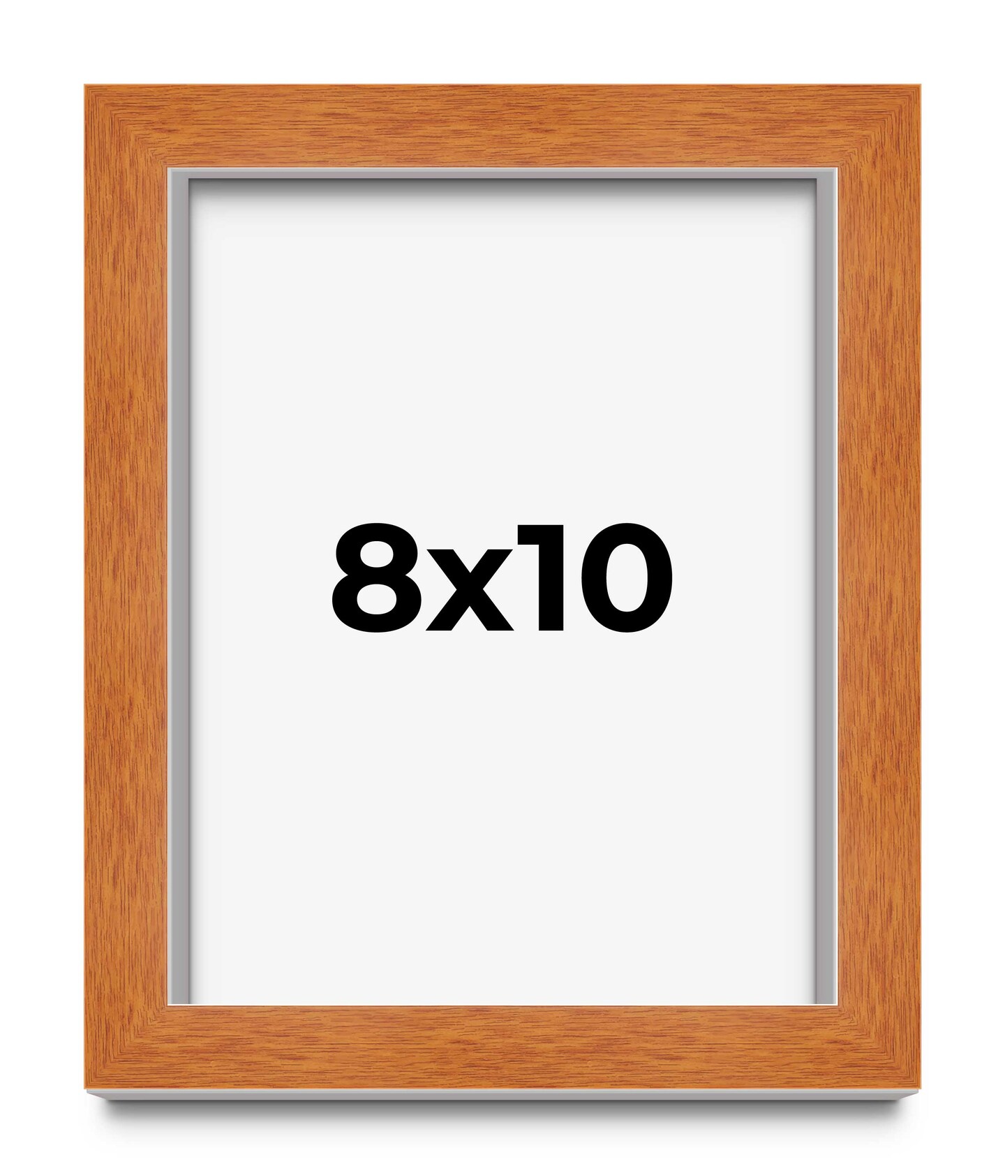 Photo Size Classic Brown Picture Frame - UV Acrylic, Foam Board Backing, Hanging Hardware