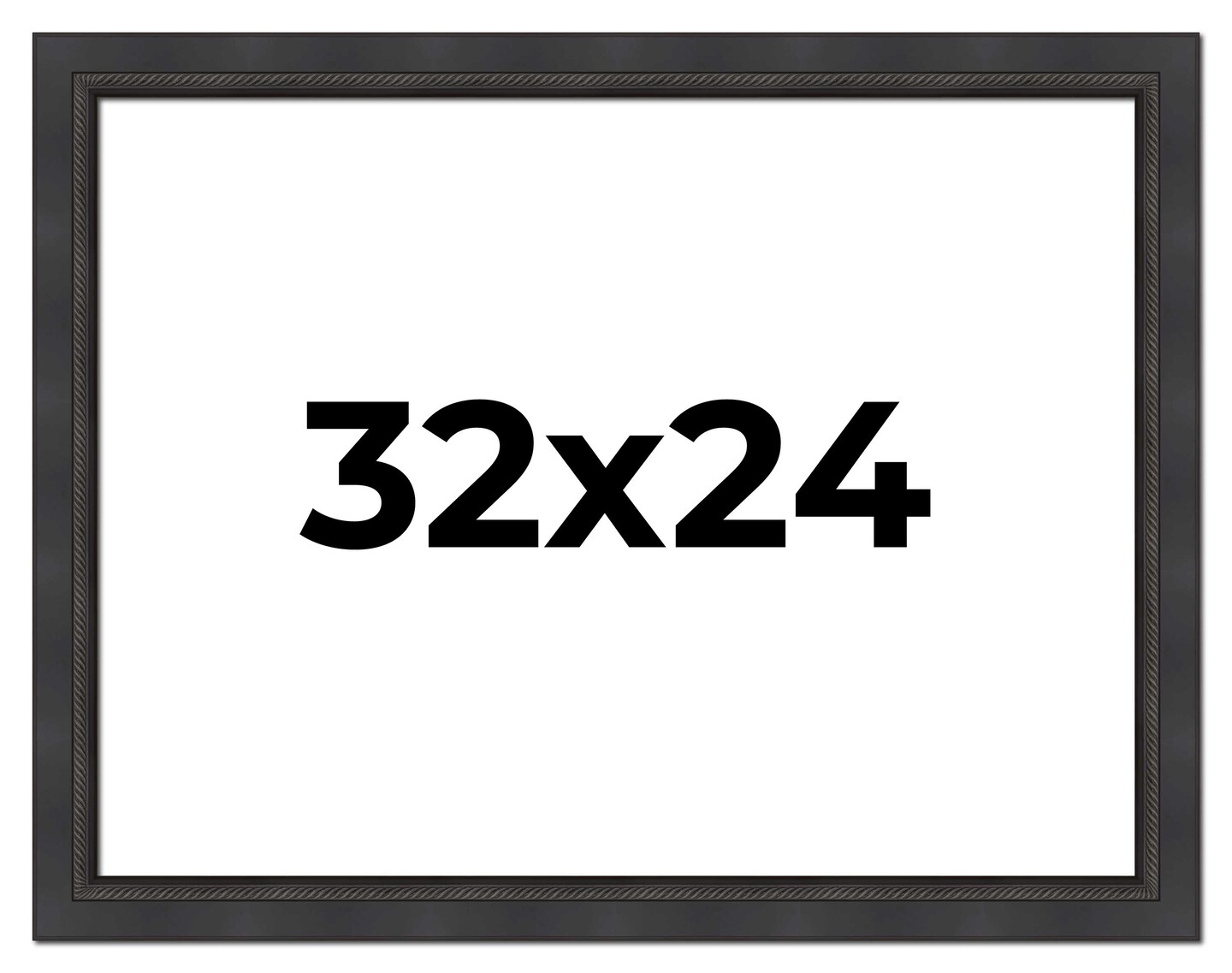 24x32 Traditional Picture Frame with UV-Resistant Acrylic &#x26; Acid Free Backing, Available in 3 Finishes - Black, Brown, Gold