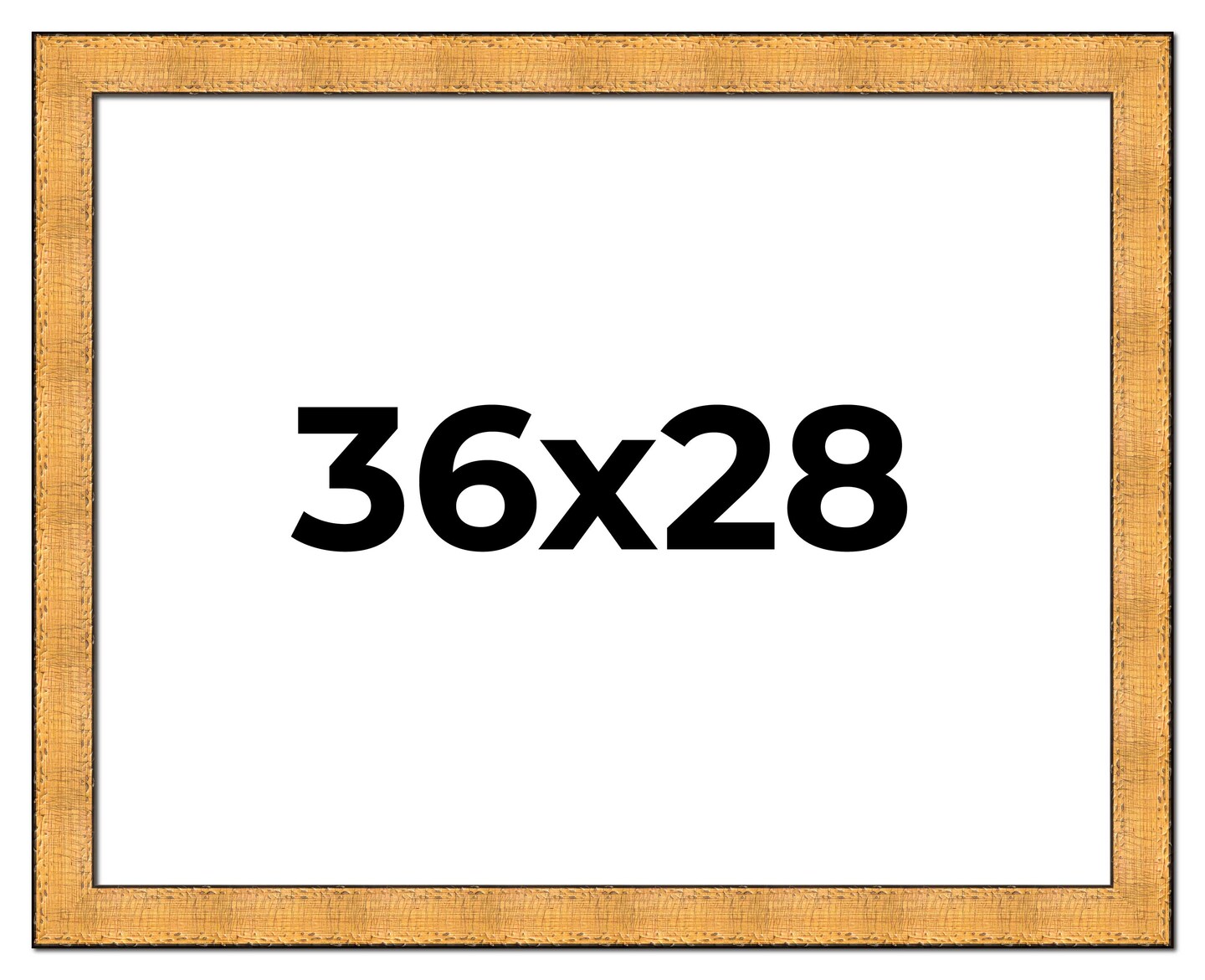 28x36 Embellished Picture Frame with UV-Resistant Acrylic &#x26; Acid Free Backing, Available in 3 Finishes - Black, Brown, Gold