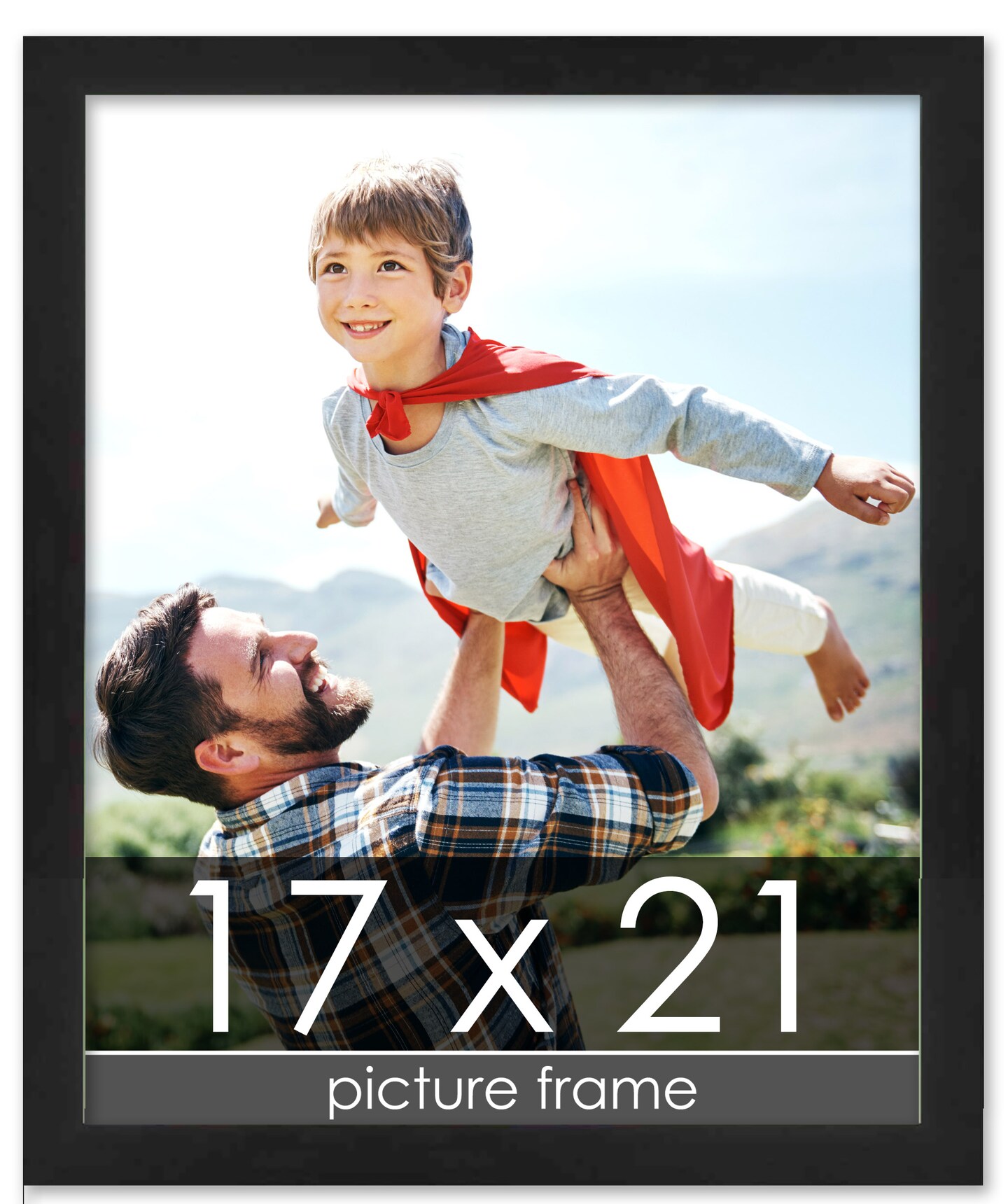 17x21 Decor Picture Frame with UV-Resistant Acrylic &#x26; Acid Free Backing, Available in 2 Finishes - Black and Brown