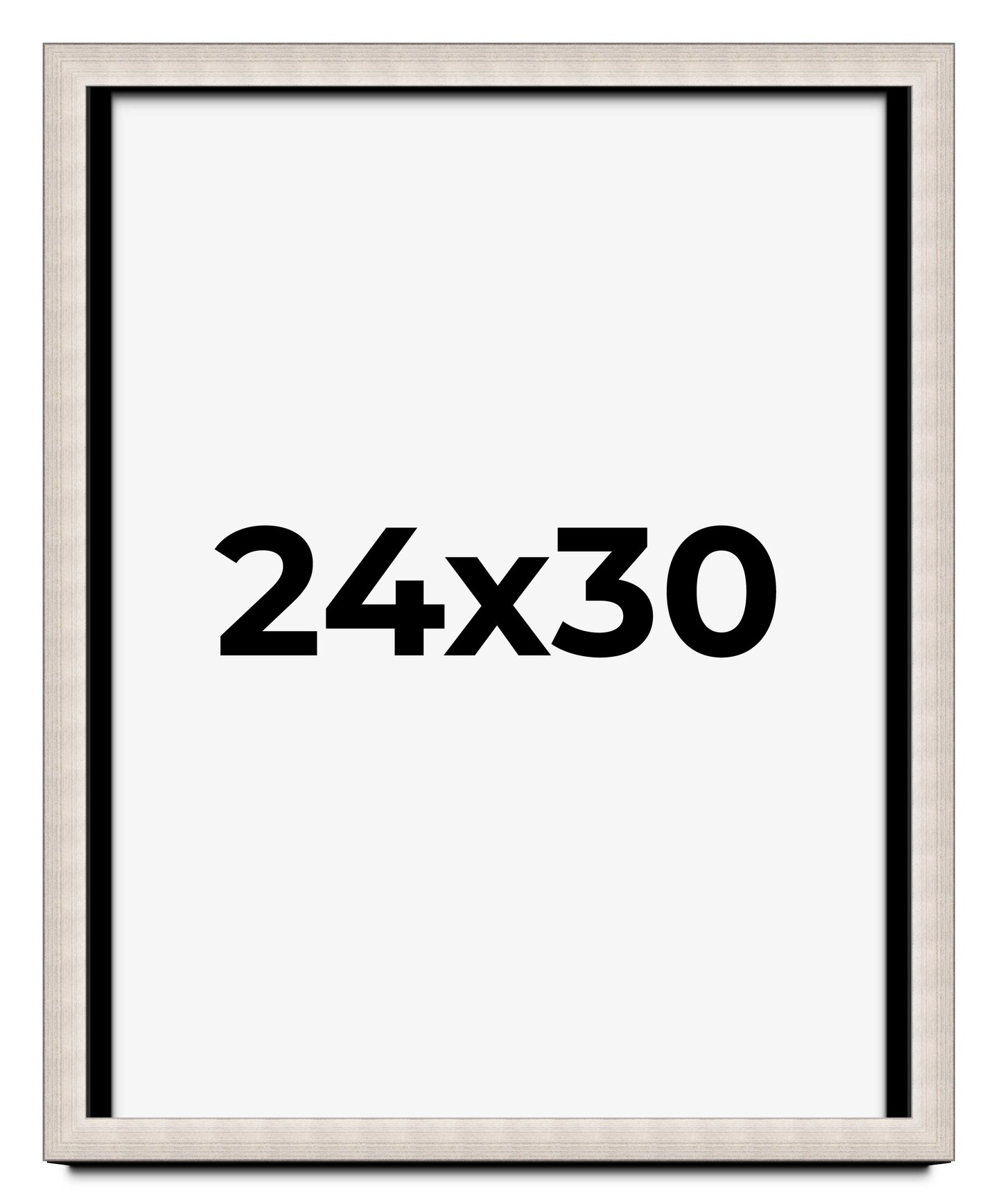 24x30 Minimalist Shadow Box Picture Frame with UV-Resistant Acrylic &#x26; Acid Free Backing, Available in 5 Finishes - Black, Brown, Gold, Silver, White