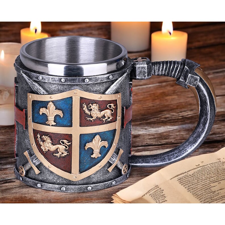 Resin And Stainless Steel Medieval Mug Beer Mug Medieval Decor