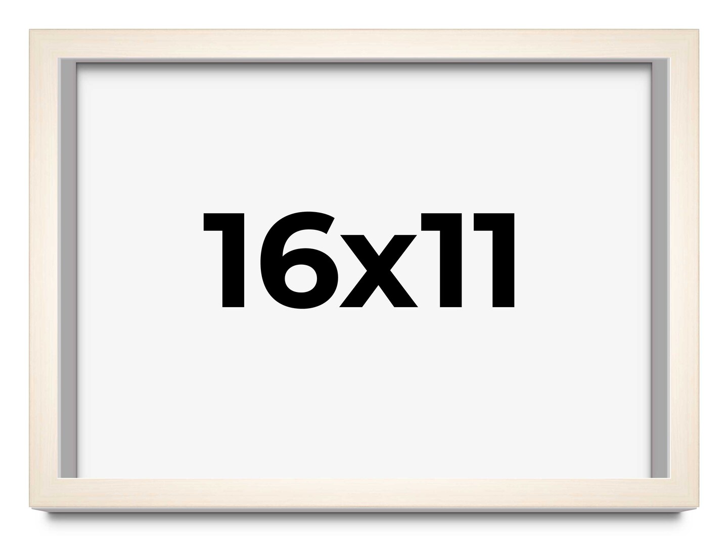 11x16 Minimalist Picture Frame with UV-Resistant Acrylic & Acid Free Backing, Available in 6 Finishes - Black, Brown, Silver, Grey, Natural, and White