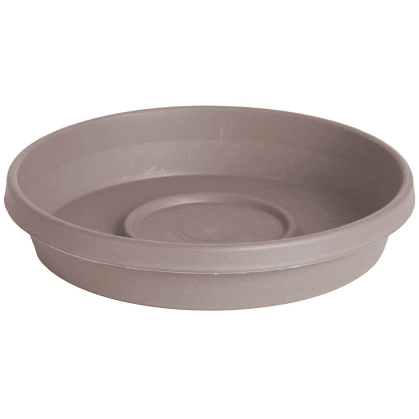 Bloem Terra Pot Round Drain Saucer: 20&#x22; - Pebble Stone -Tray For Planters 15-20&#x22;,  Matte Finish, Durable Resin, Ribbed Bottom, For Indoor and Outdoor Use, Gardening, Planter Not Included